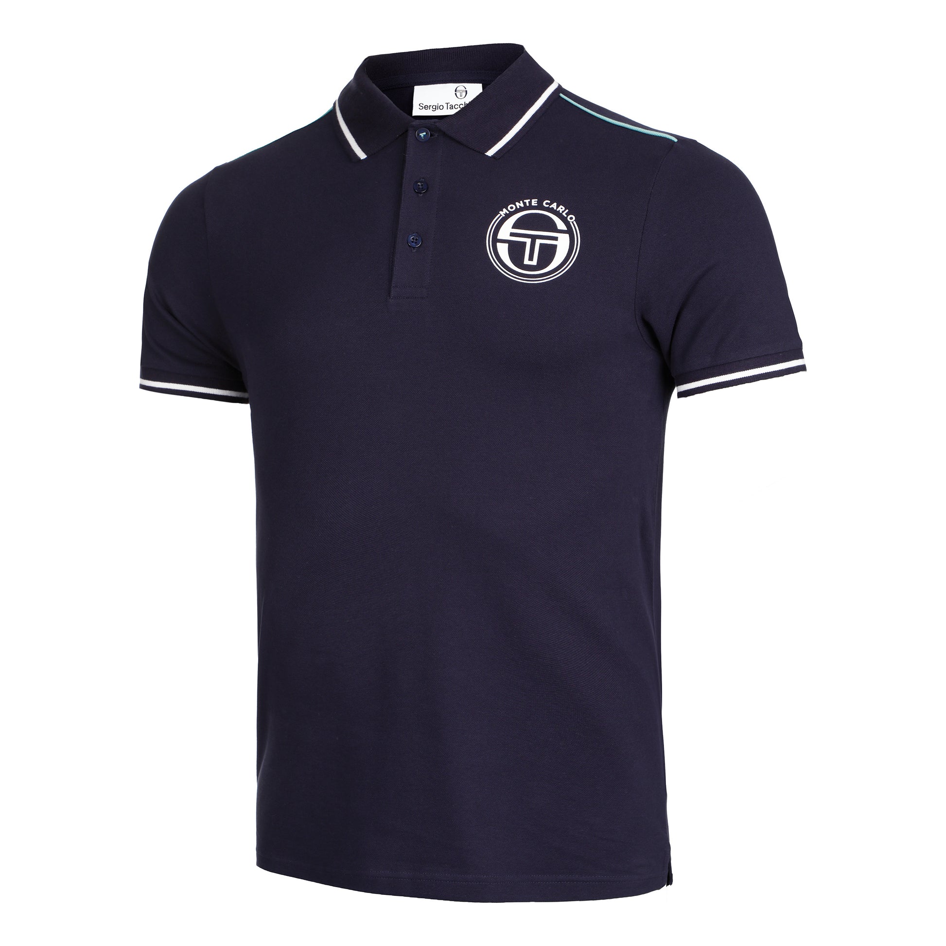 Sergio Tacchini Ranking Staff Polo Heren - donkerblauw, wit