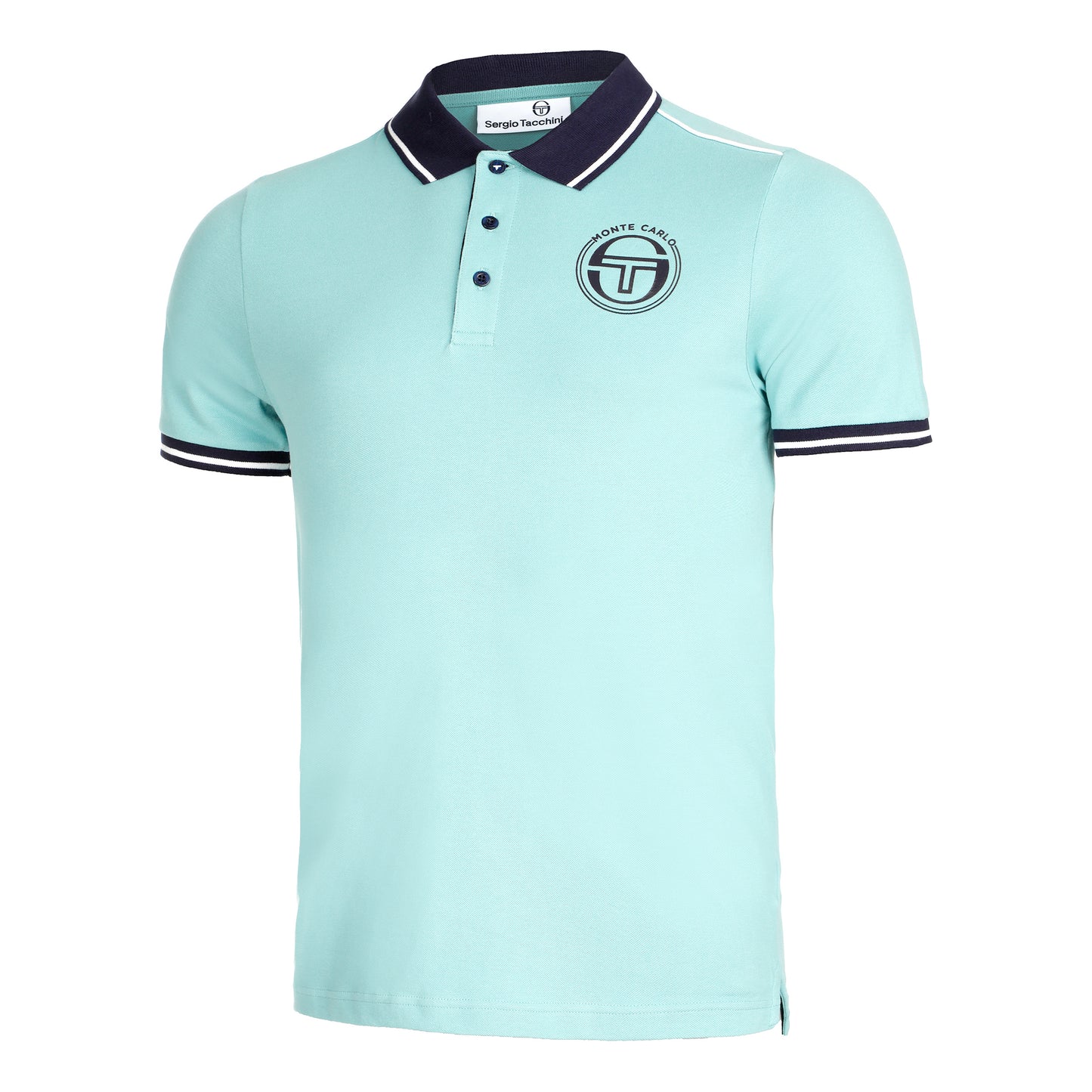 Sergio Tacchini Ranking Staff Polo Heren - lichtblauw, donkerblauw