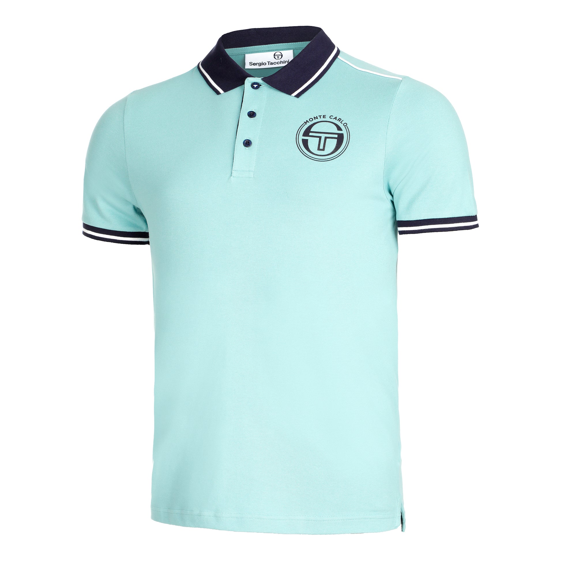 Sergio Tacchini Ranking Staff Polo Heren - lichtblauw, donkerblauw