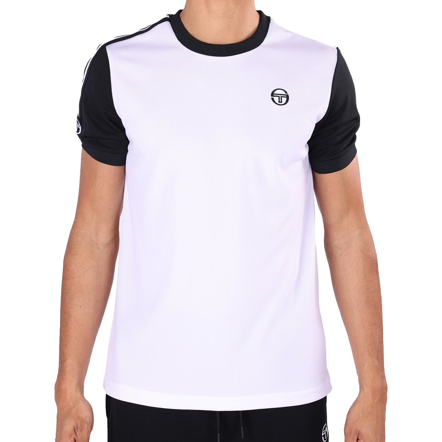 Sergio Tacchini Cesena T-shirt Heren - wit, zwart