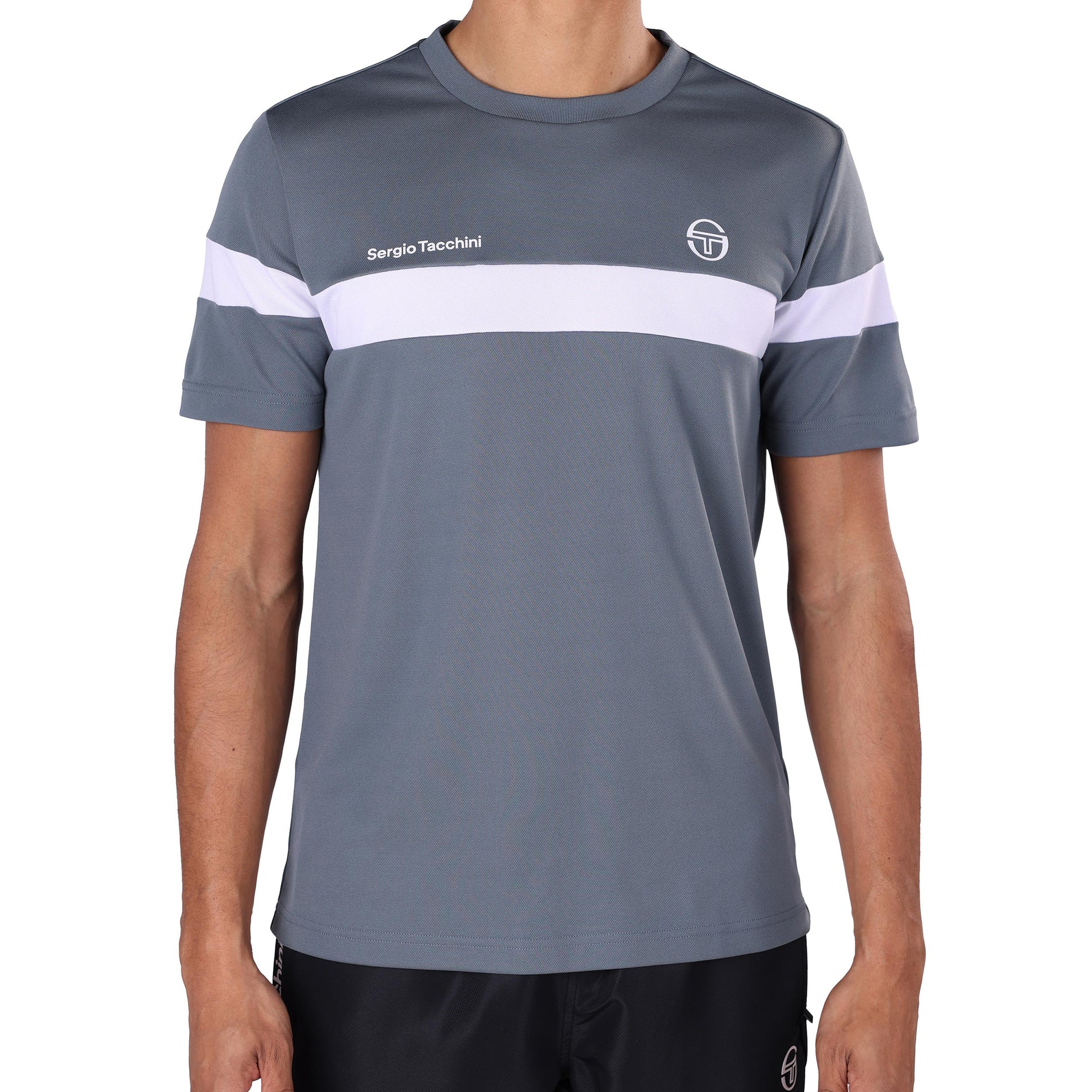 Sergio Tacchini Leone PL T-shirt Heren - grijs, wit
