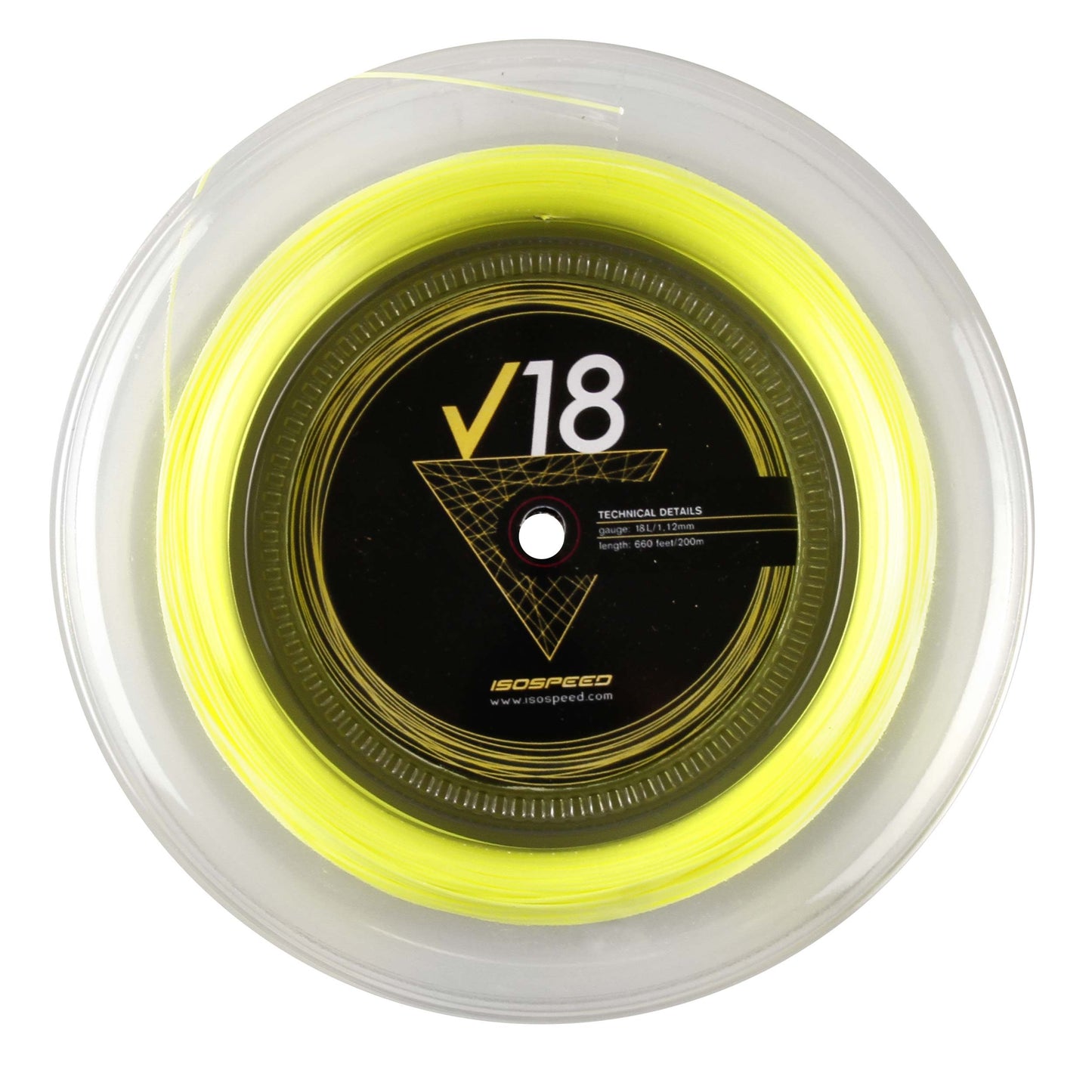 Isospeed V18 Rol Snaren 200m-Geel