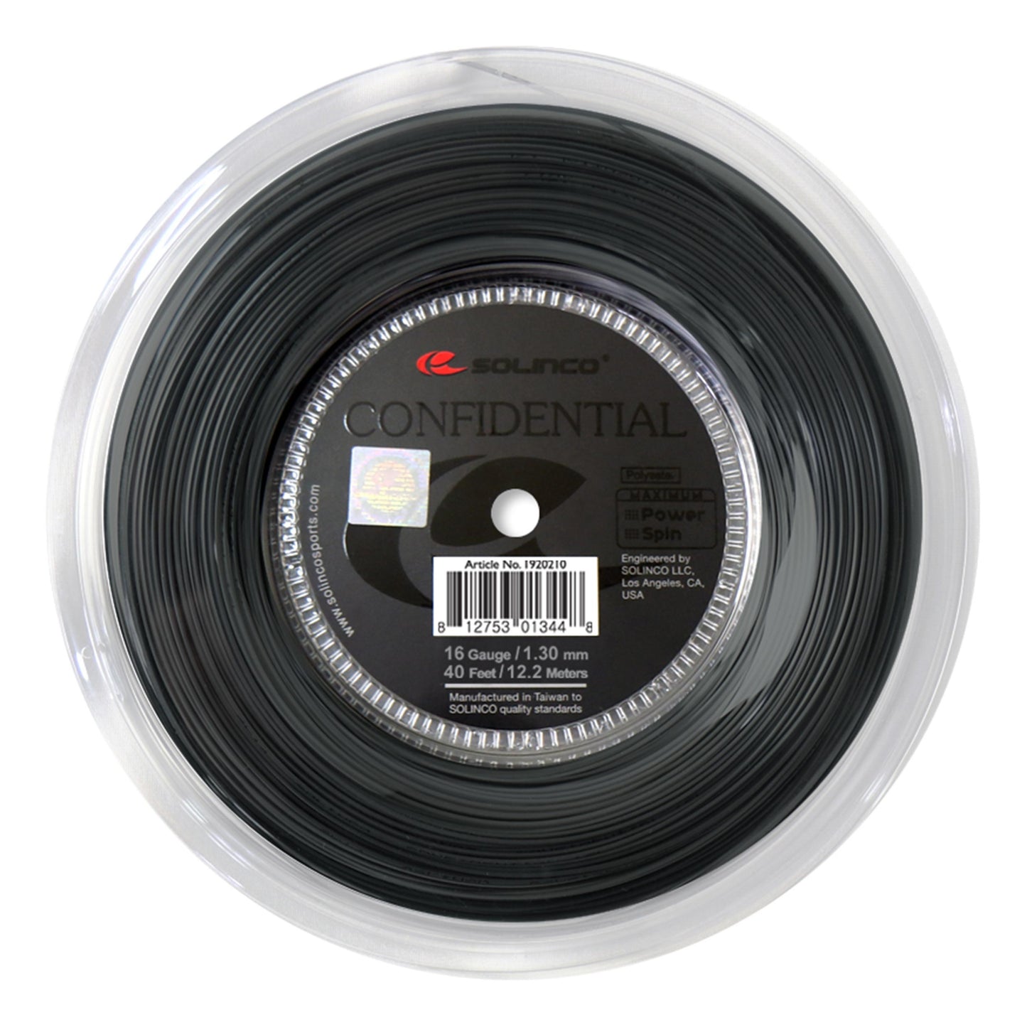 Solinco Confidential Rol Snaren 200m-Zwart