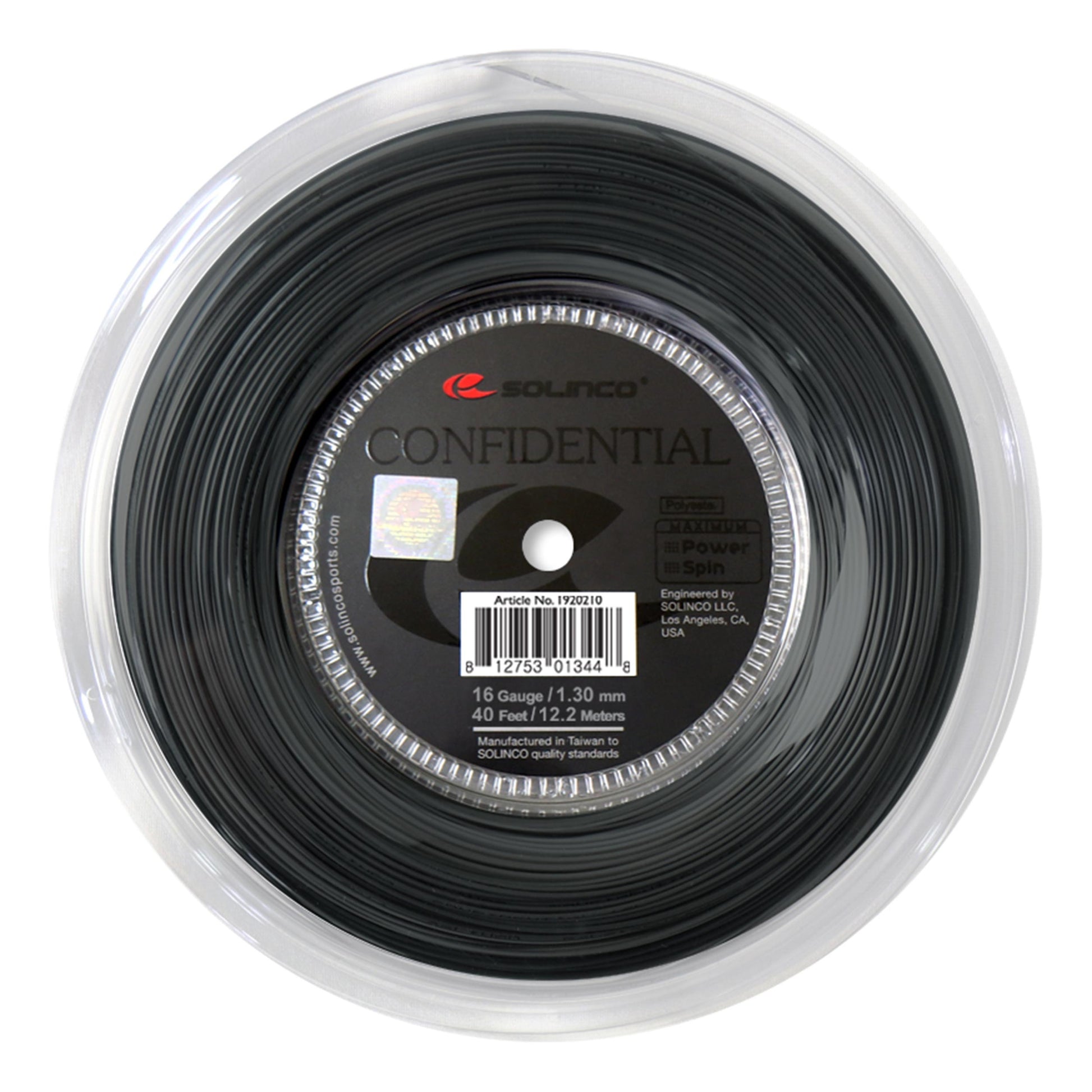 Solinco Confidential Rol Snaren 200m-Zwart