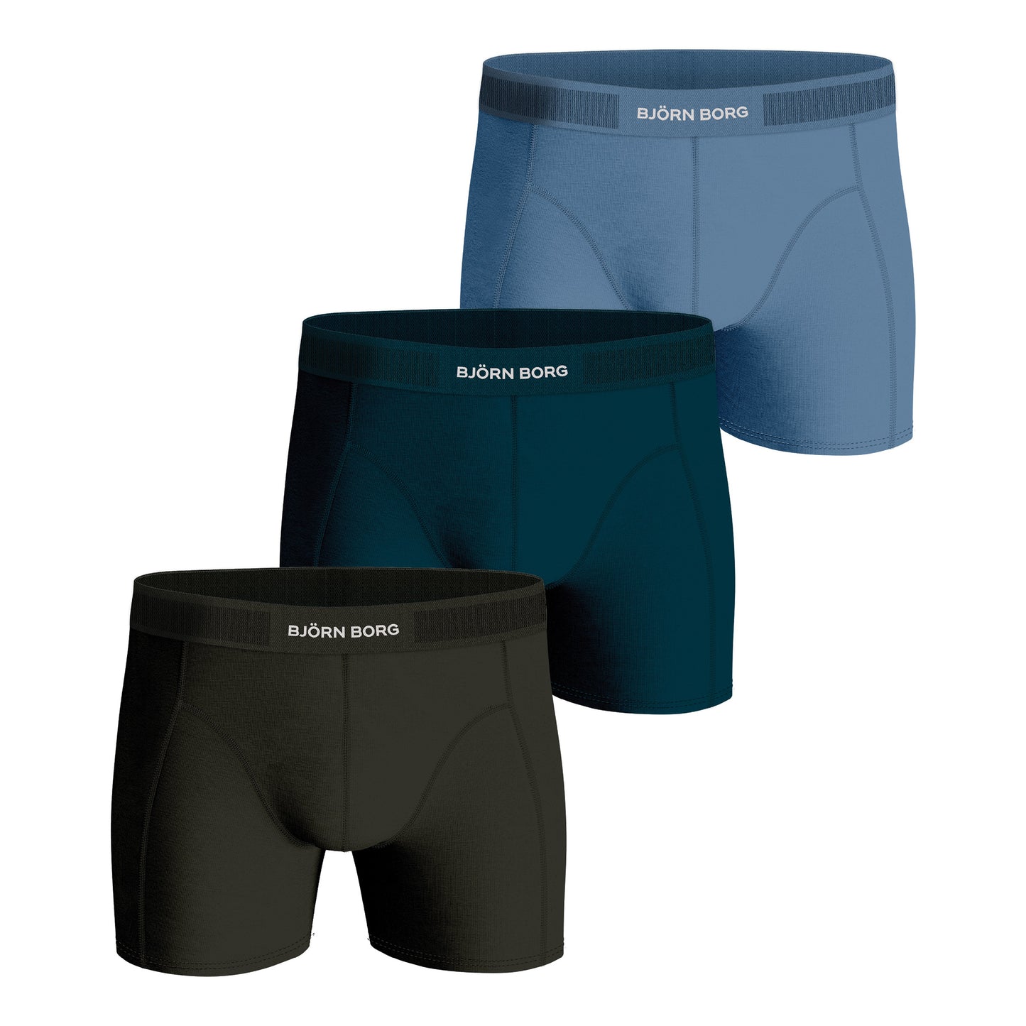 Björn Borg Premium Cotton Stretch Boxershort Verpakking 3 stuks Heren - veelkleurig,
