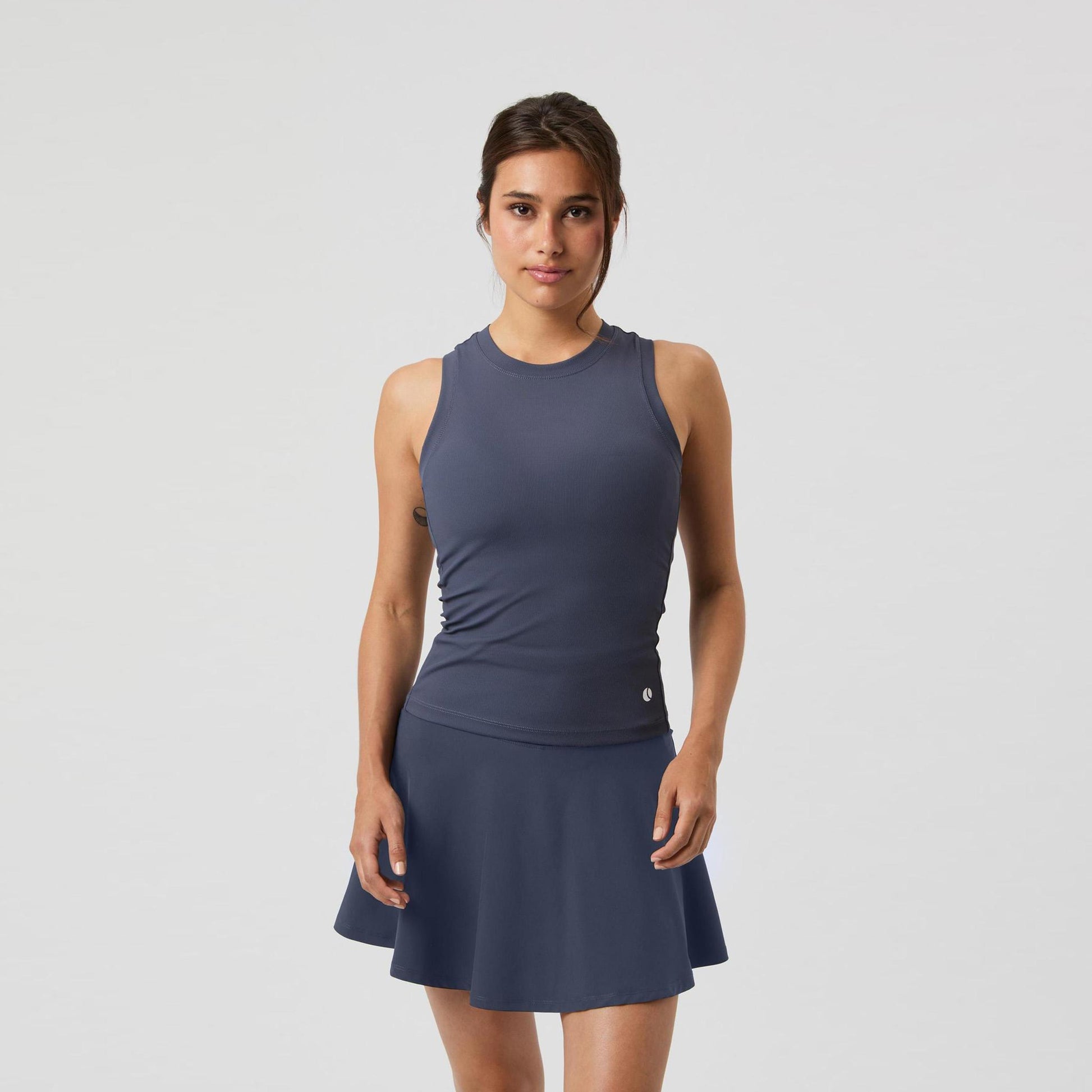Björn Borg Ace Pocket Ribbed Tanktop Dames - blauwgrijs