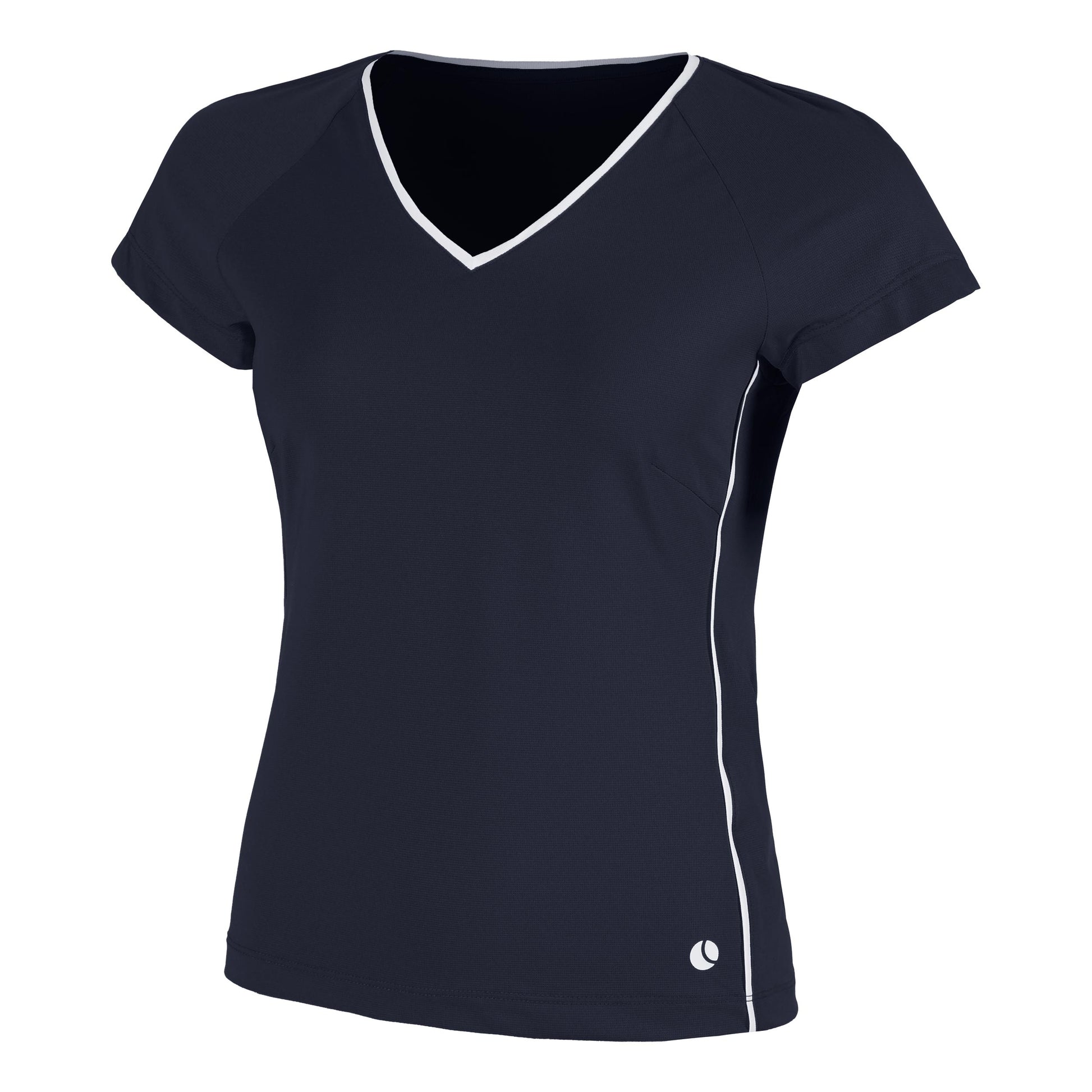 Björn Borg Ace V Neck T-shirt Dames - donkerblauw