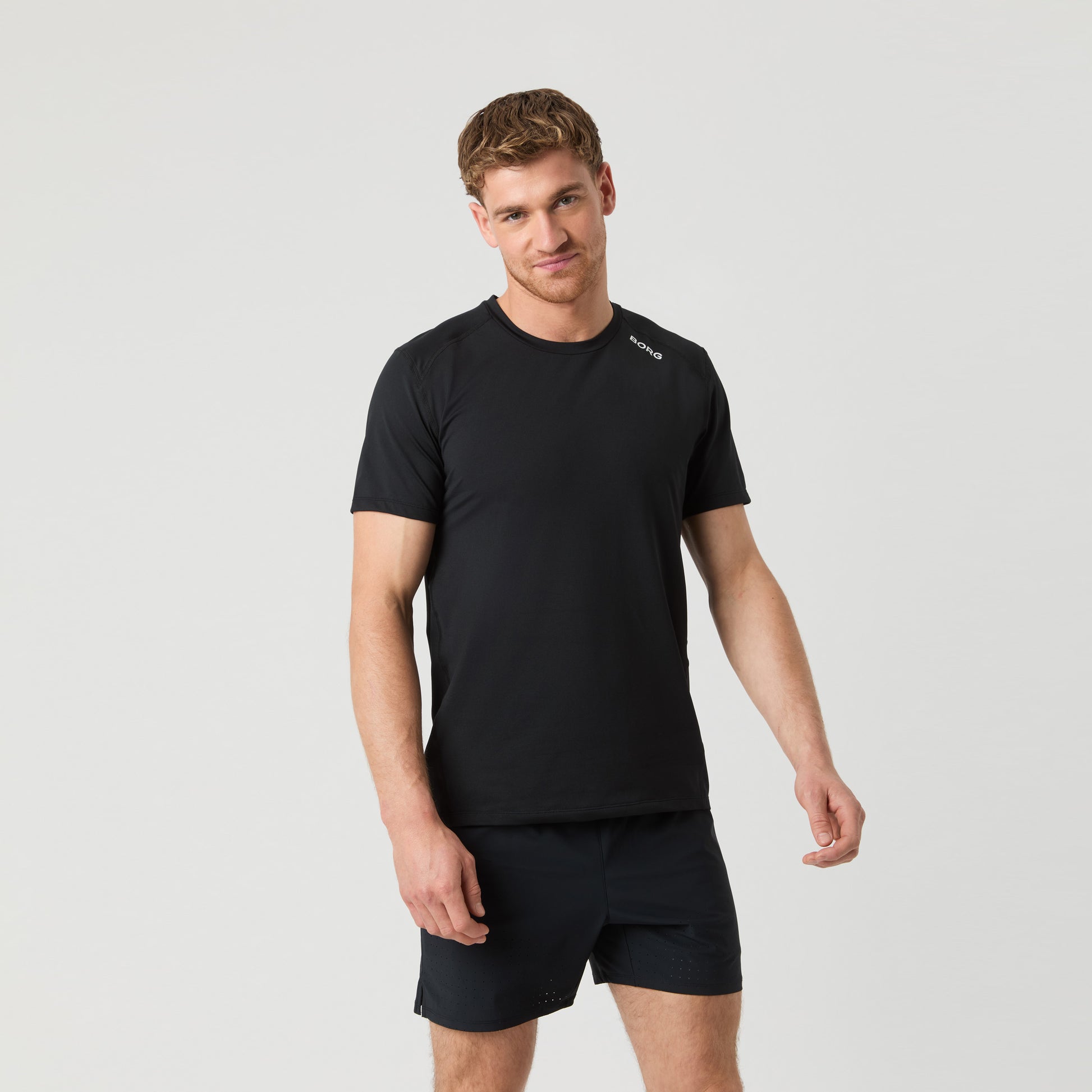 Björn Borg Borg Athletic T-shirt Heren - zwart