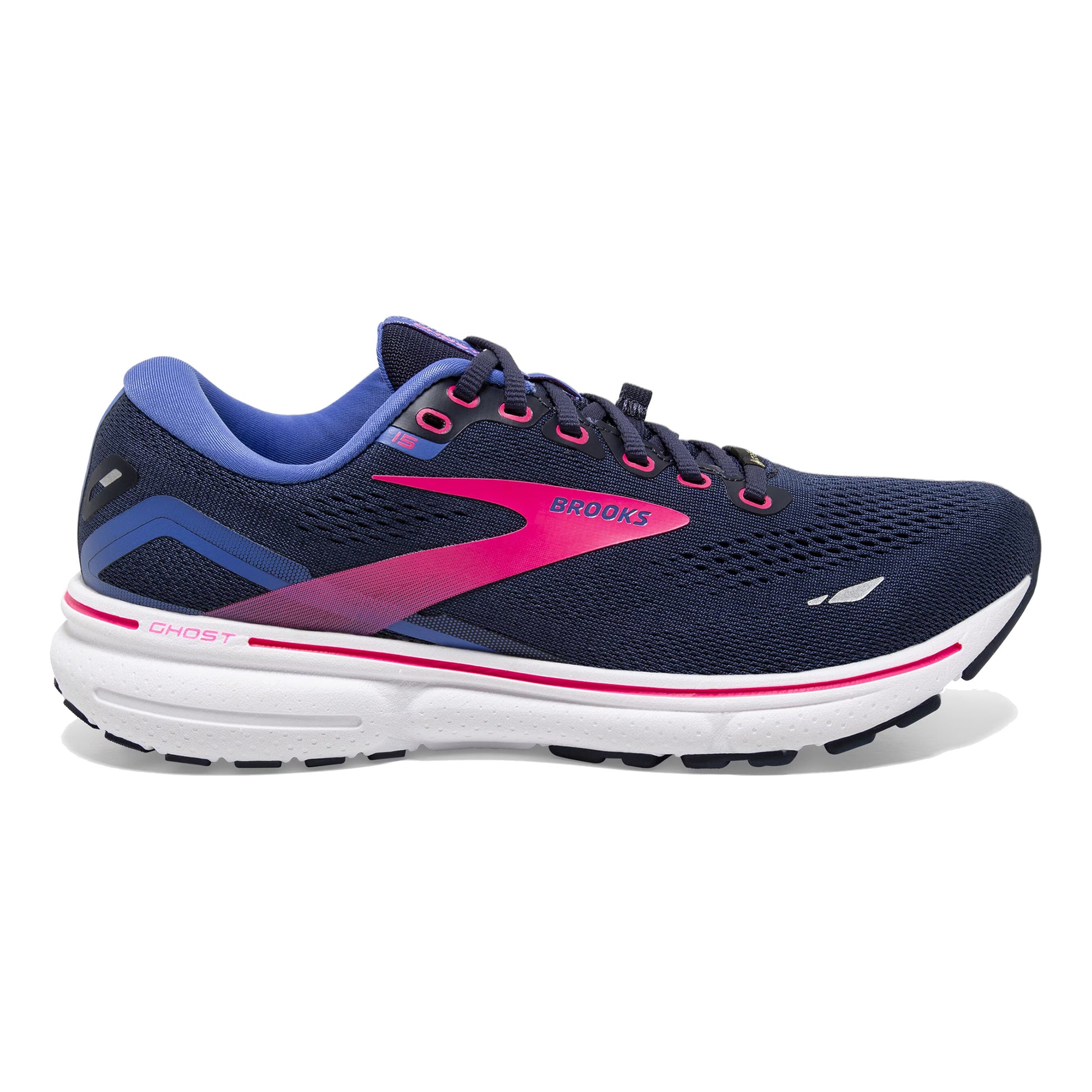 Brooks Ghost 15 GTX Neutrale Schoen Dames-Zwart,Blauw