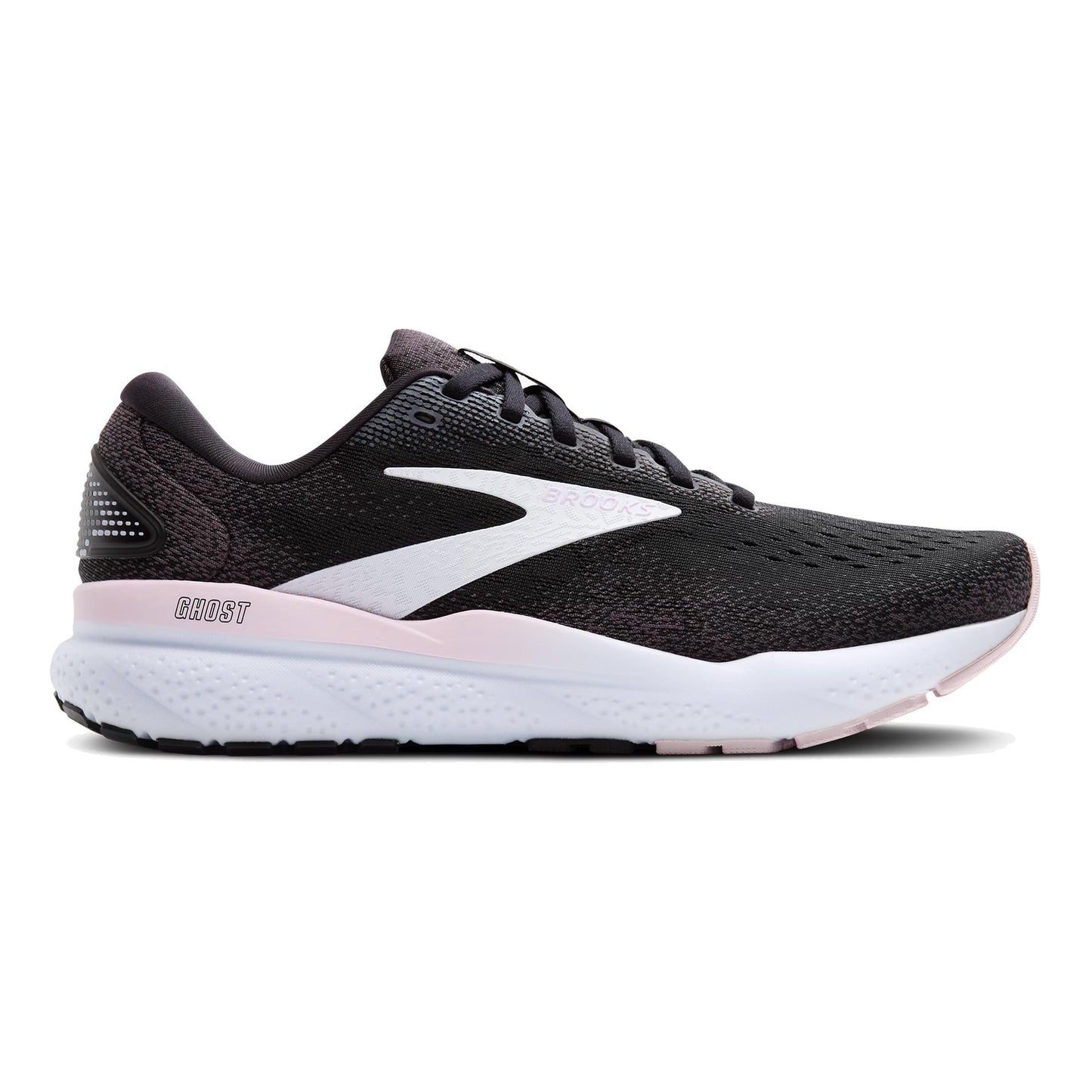 Brooks Ghost 16 Neutrale Schoen Dames-Zwart,Roze