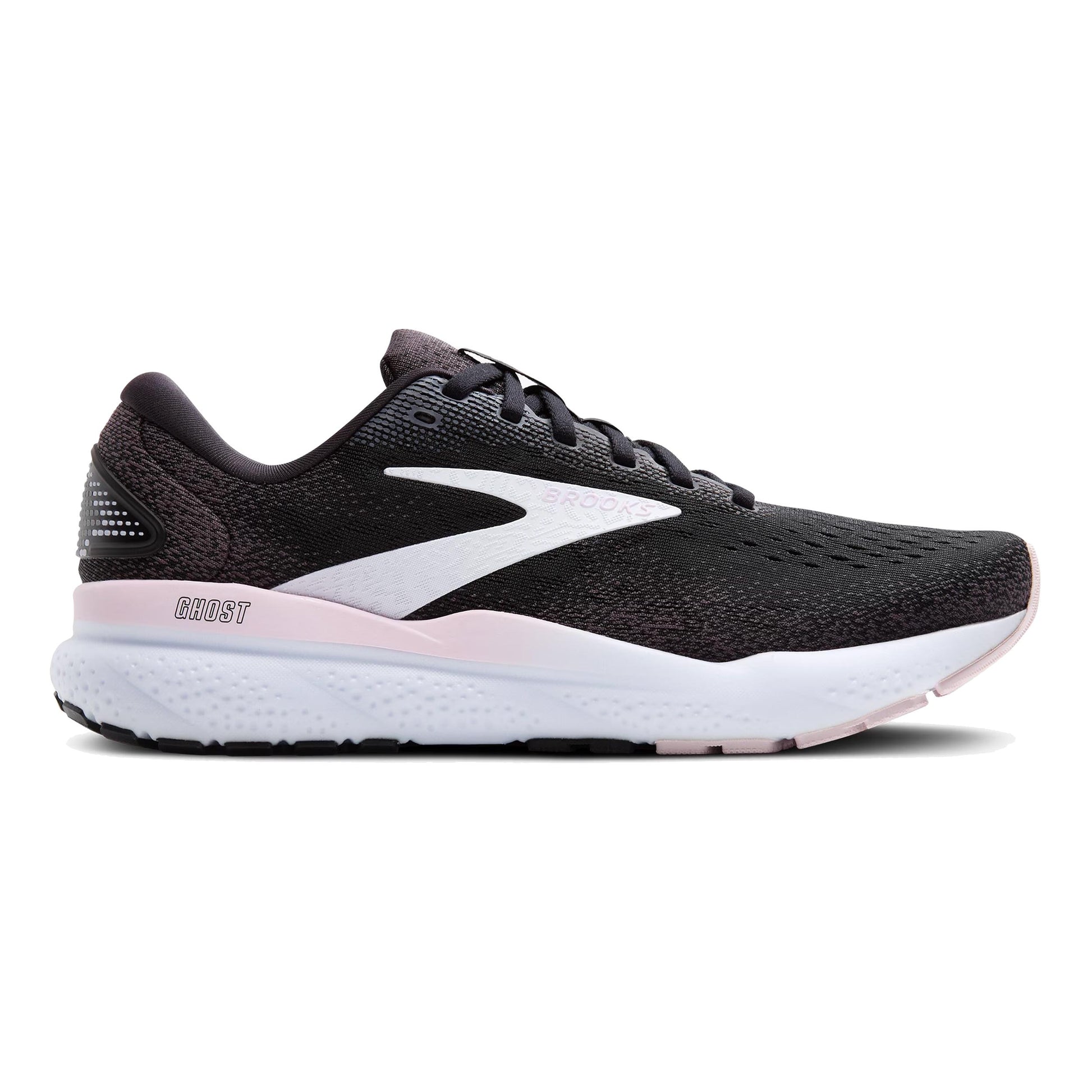 Brooks Ghost 16 Neutrale Schoen Dames-Zwart,Roze