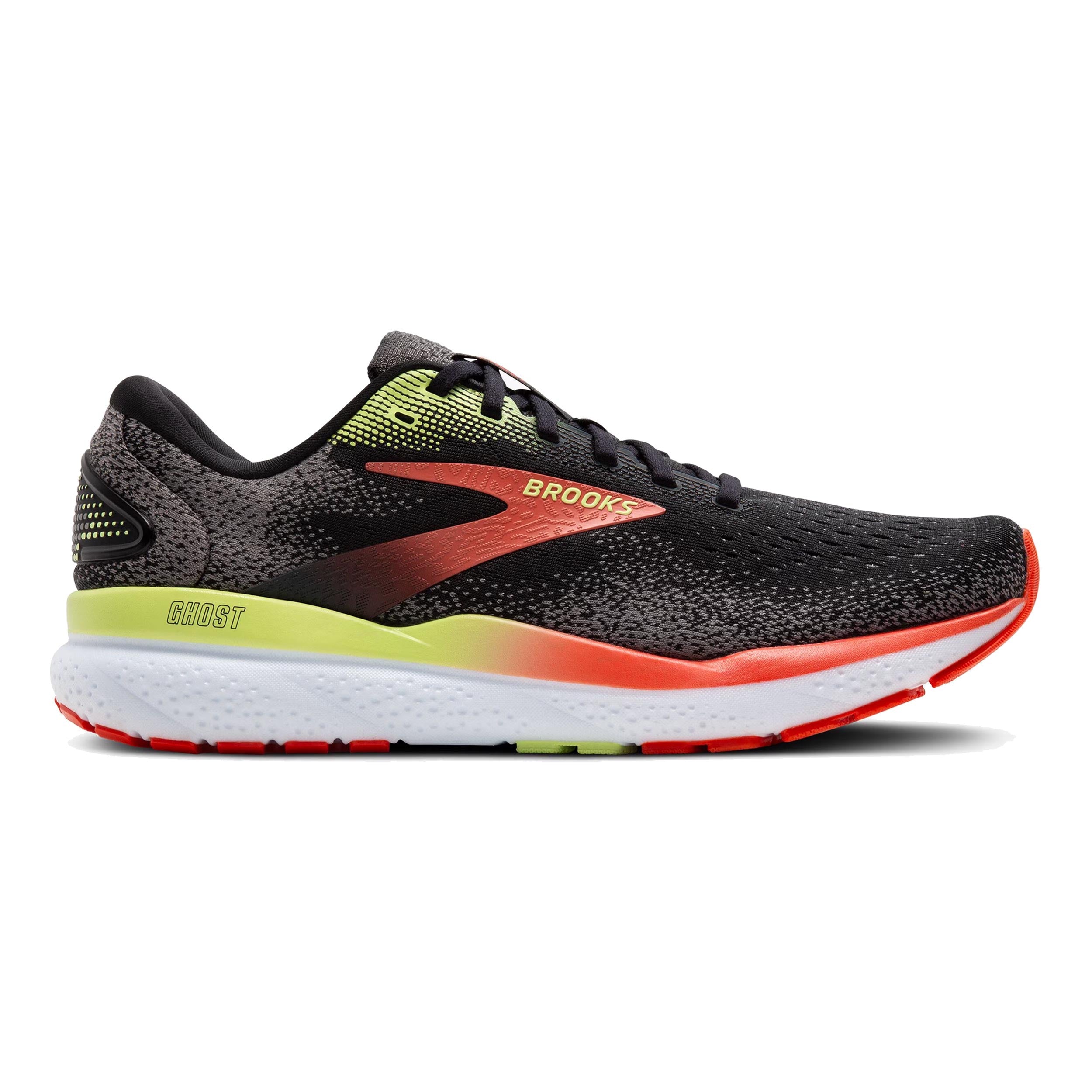 Brooks Ghost 16 Neutrale Schoen Heren-Zwart,Oranje