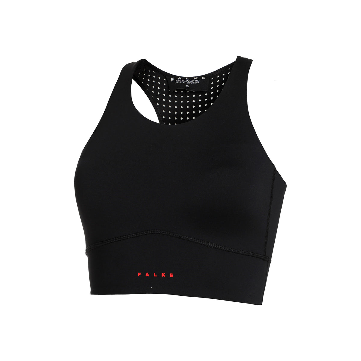 Falke Core Sports Racer Sport-bh Dames-Zwart