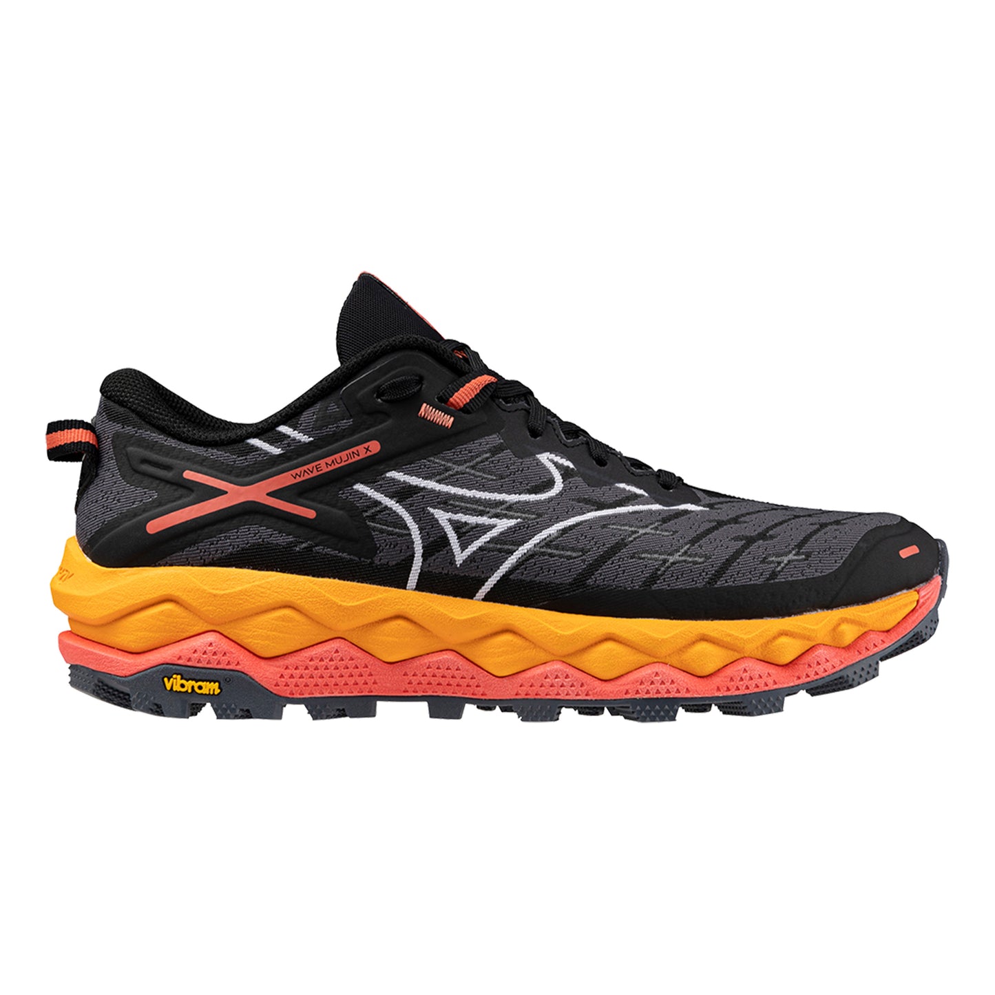 Mizuno Wave Mujin 10 Trailschoen Dames-Zwart,Oranje