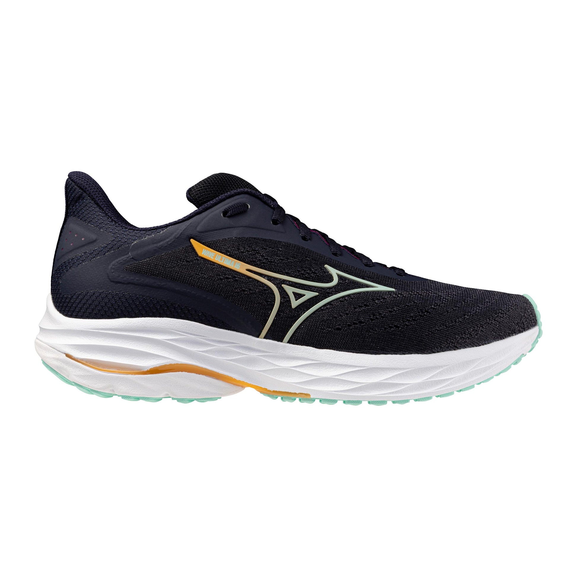 Mizuno Wave Ultima 16 Neutrale Schoen Dames-Donkerblauw,Oranje