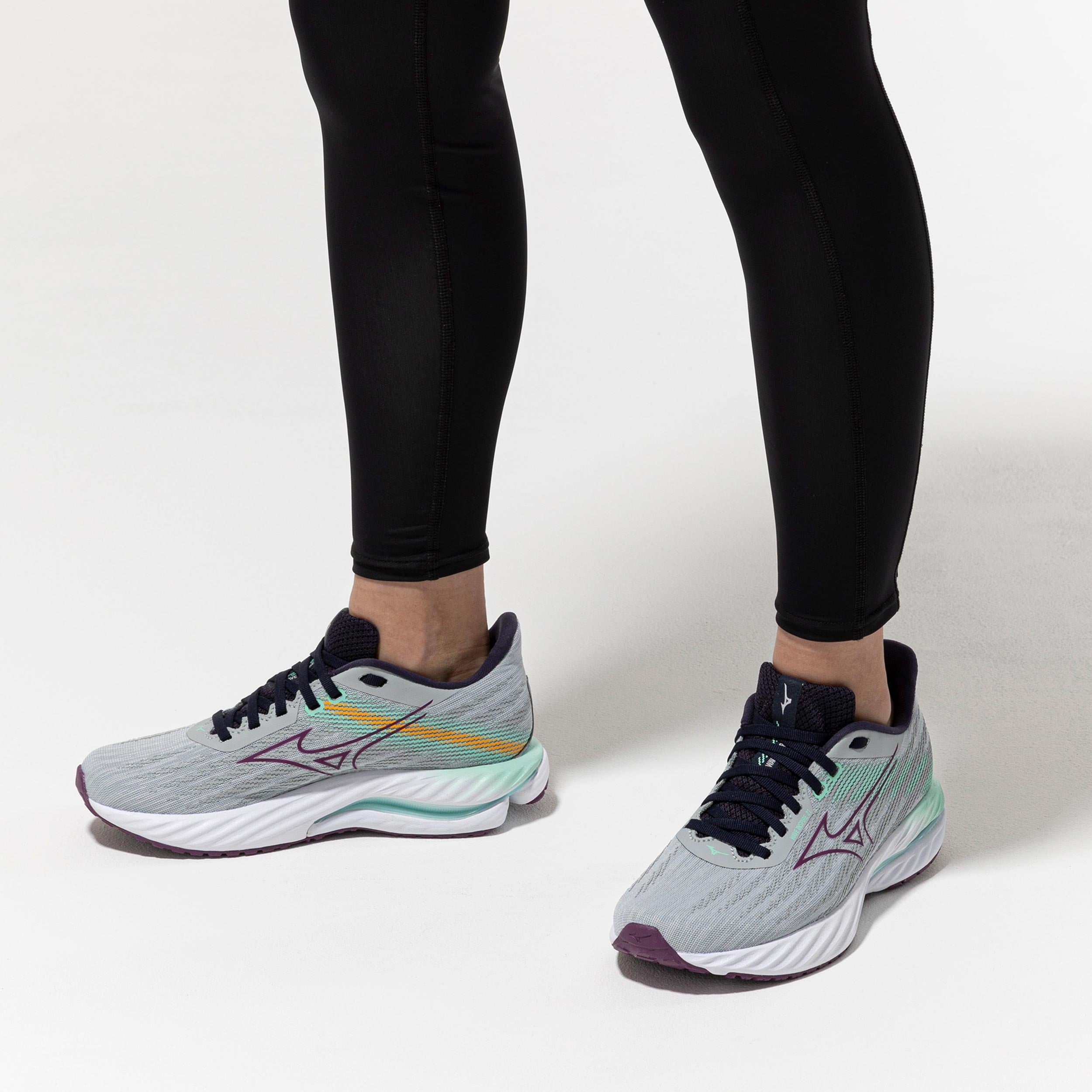 Wave Inspire 21 Stabiliteitsschoen Dames-Lichtgrijs,Mint | Tennis