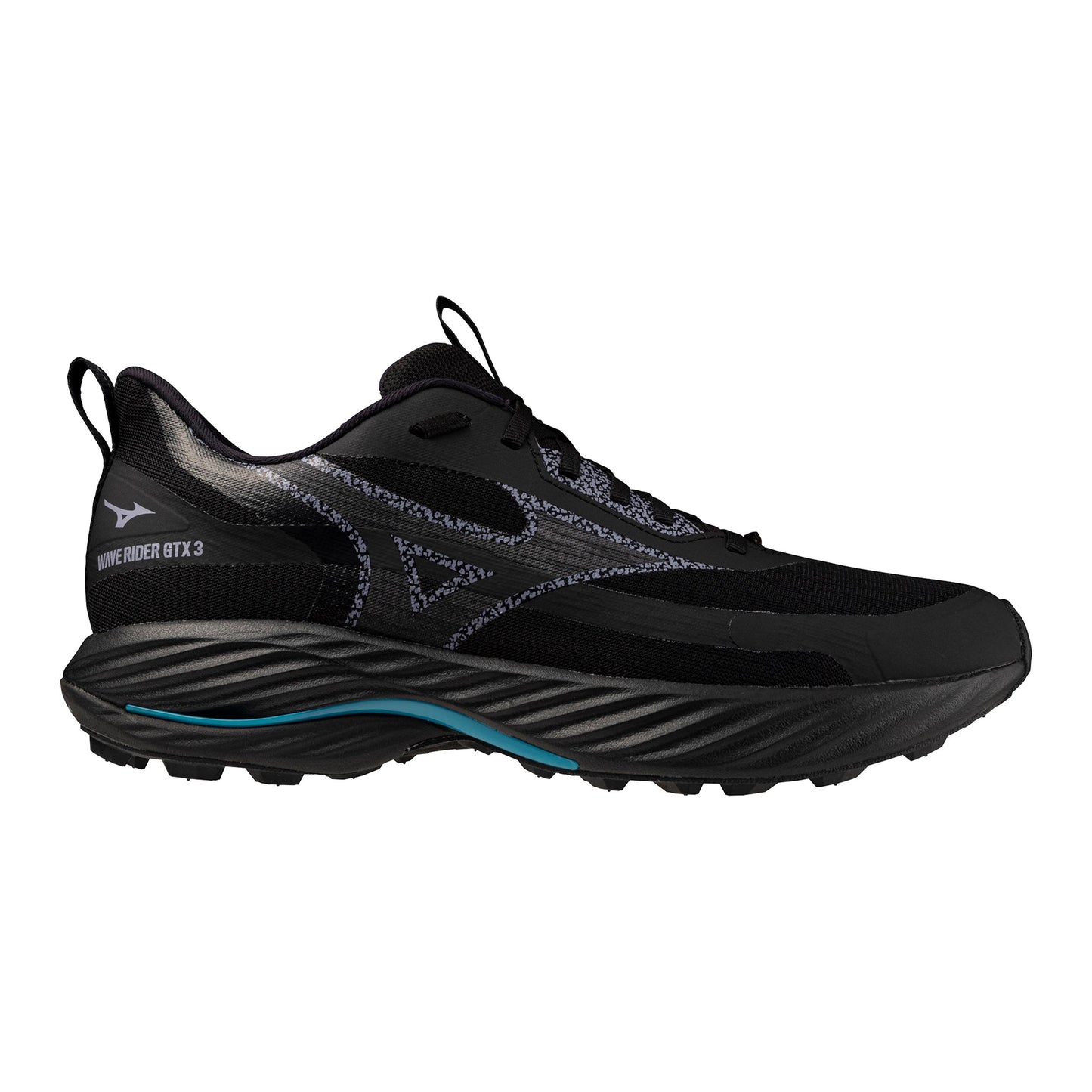 Mizuno Wave Rider GTX 3                    Trailschoen Heren-zwart, turkoois