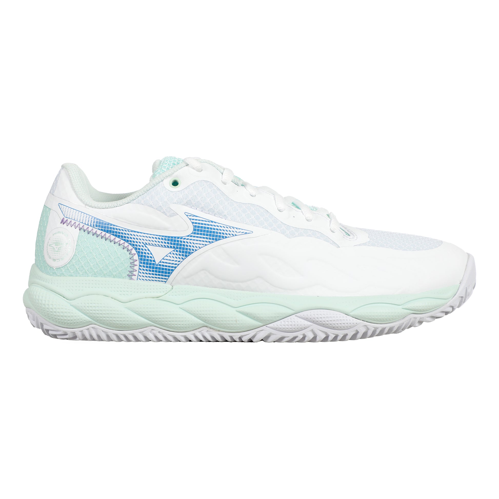 Mizuno Wave Enforce Court Gravelschoen Dames - wit, mint