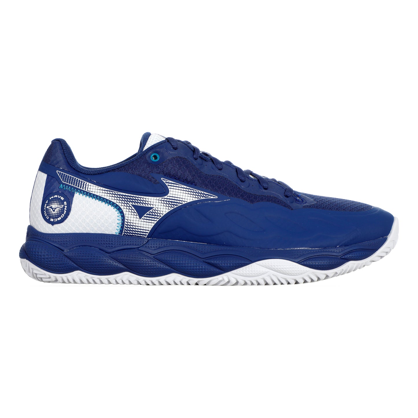 Mizuno Wave Enforce Court Gravelschoen Heren - blauw, wit
