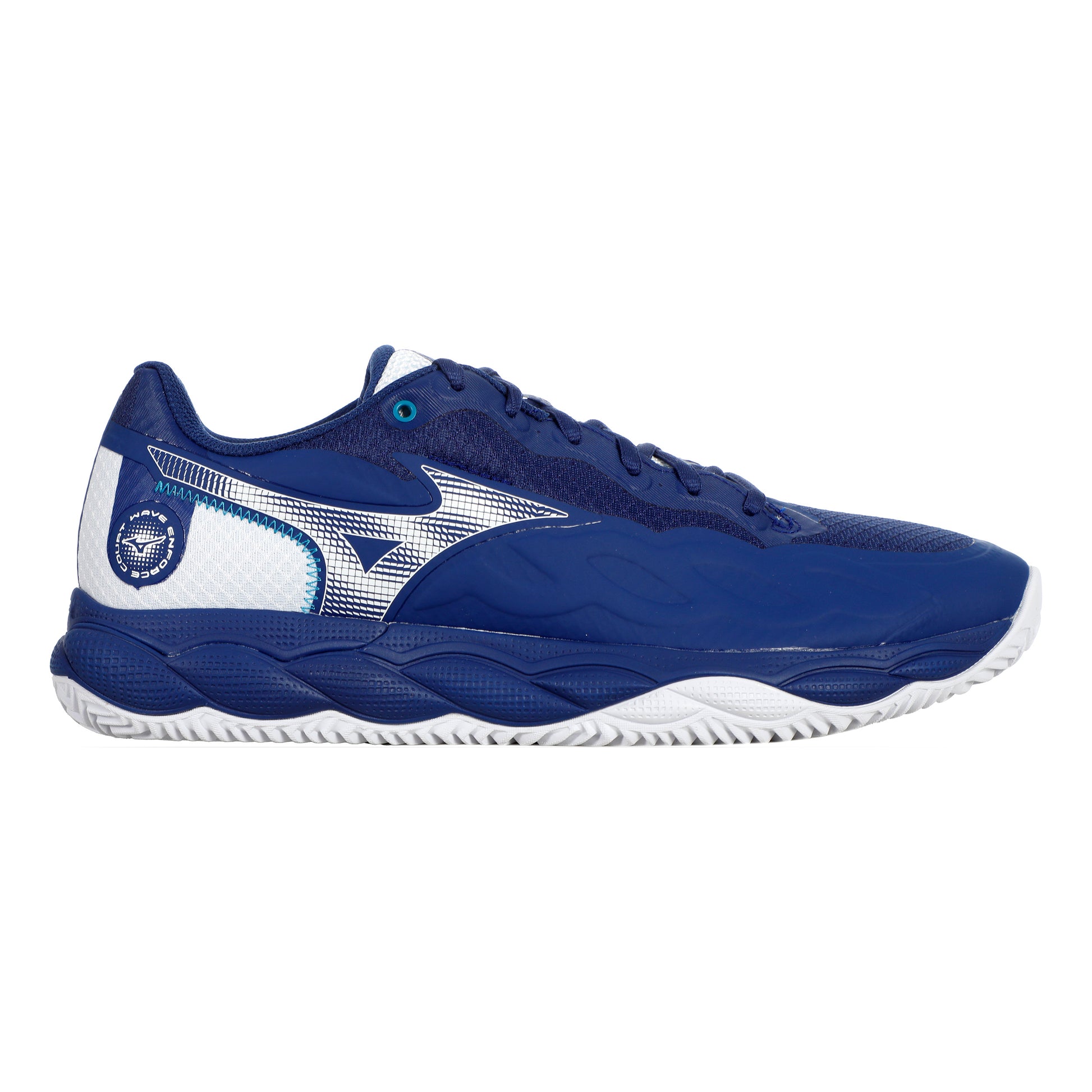 Mizuno Wave Enforce Court Gravelschoen Heren - blauw, wit