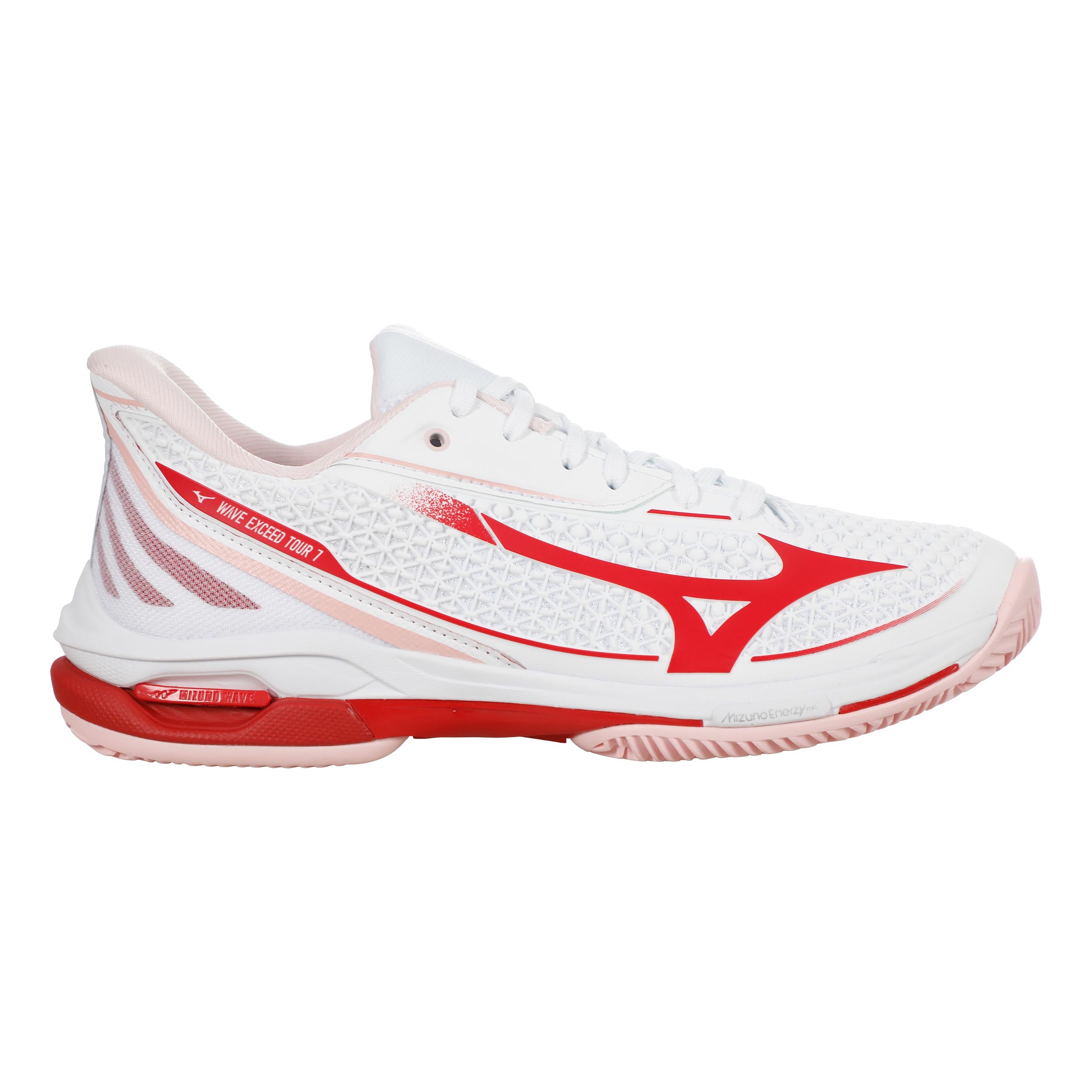 Wave Exceed Tour 7 Gravelschoen Dames - wit, rood | Tennis-Point