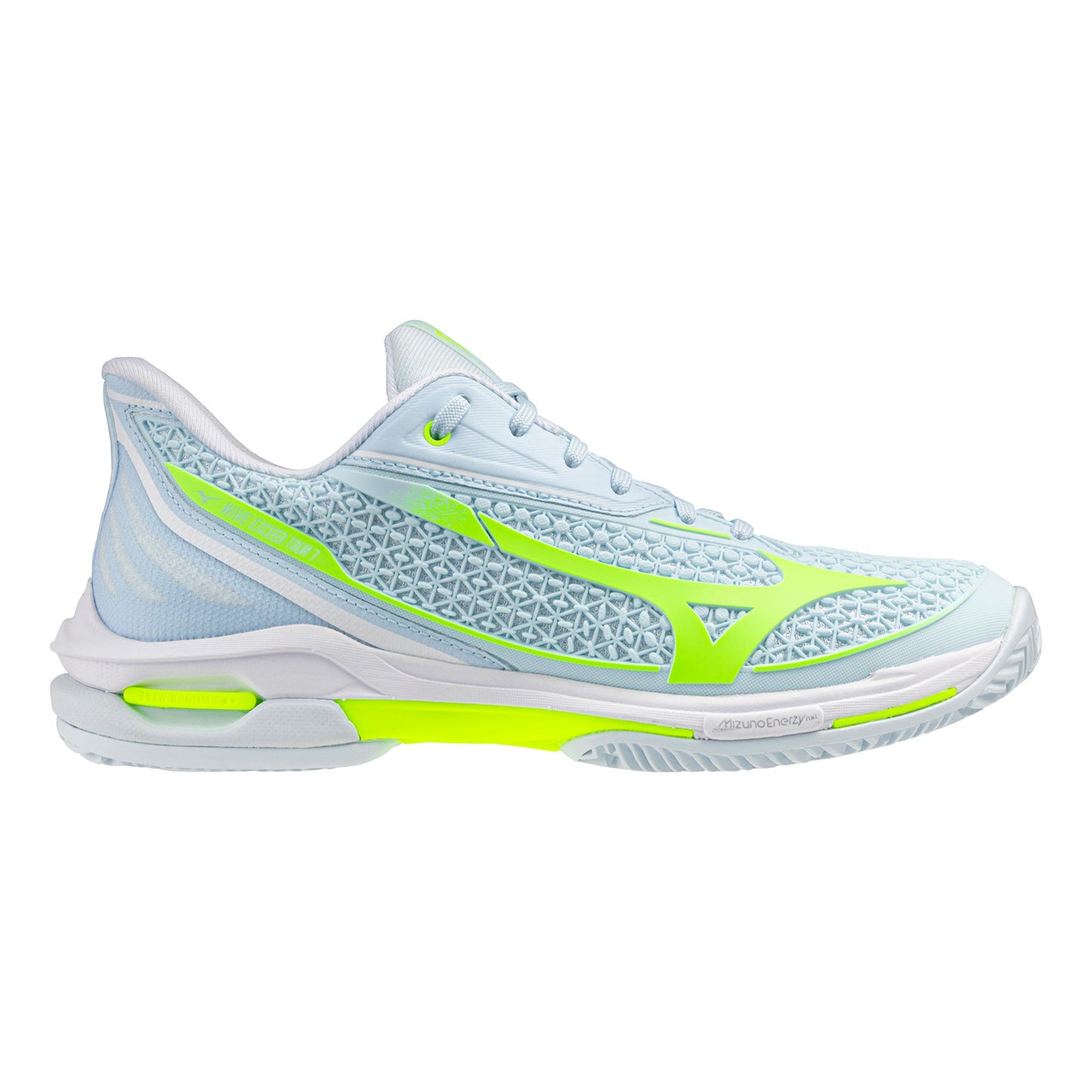 Mizuno Wave Exceed Tour 7 Gravelschoen Dames - wit, lichtblauw