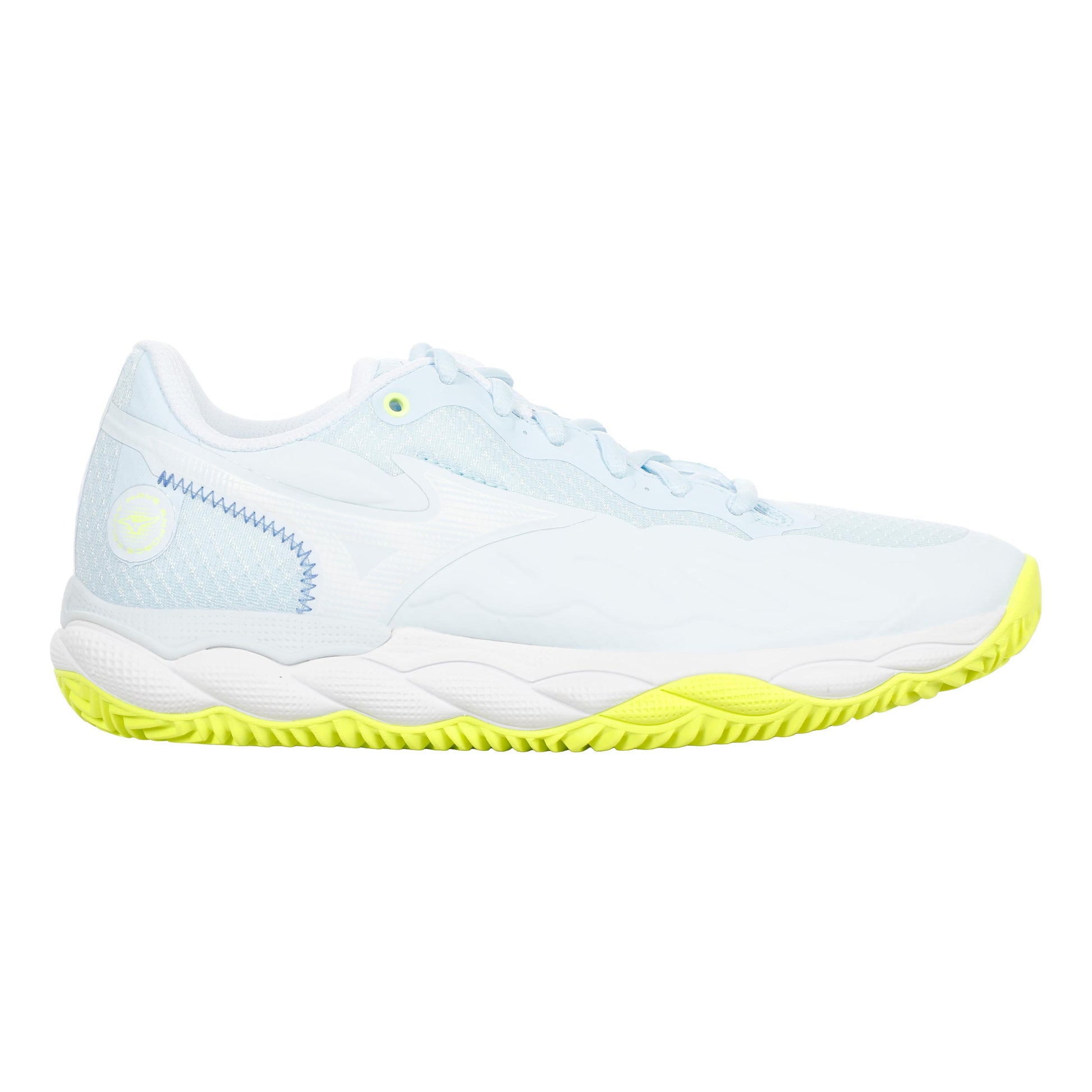 Mizuno Wave Enforce Court Gravelschoen Dames - wit, lichtblauw