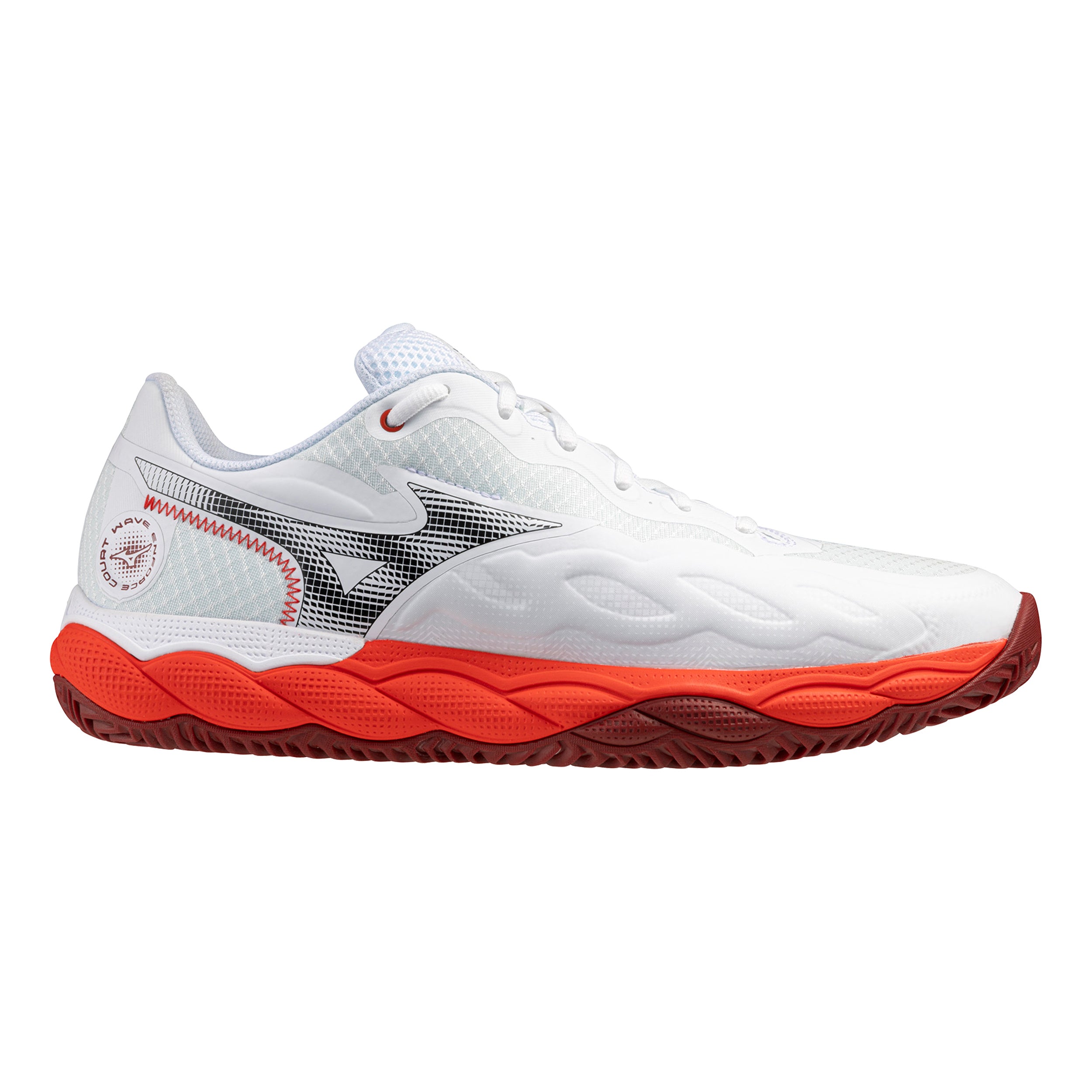 kyu Wave Exceed Court Gravelschoen Dames-Koraal,Wit | Tennis-Point