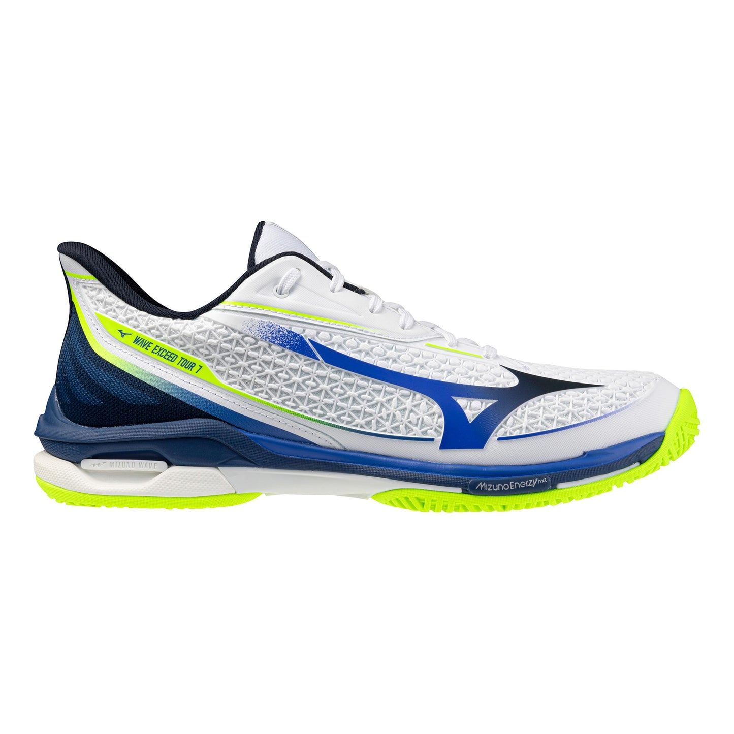Mizuno Wave Exceed Tour 7 Allcourt schoen Heren - blauw, limoen