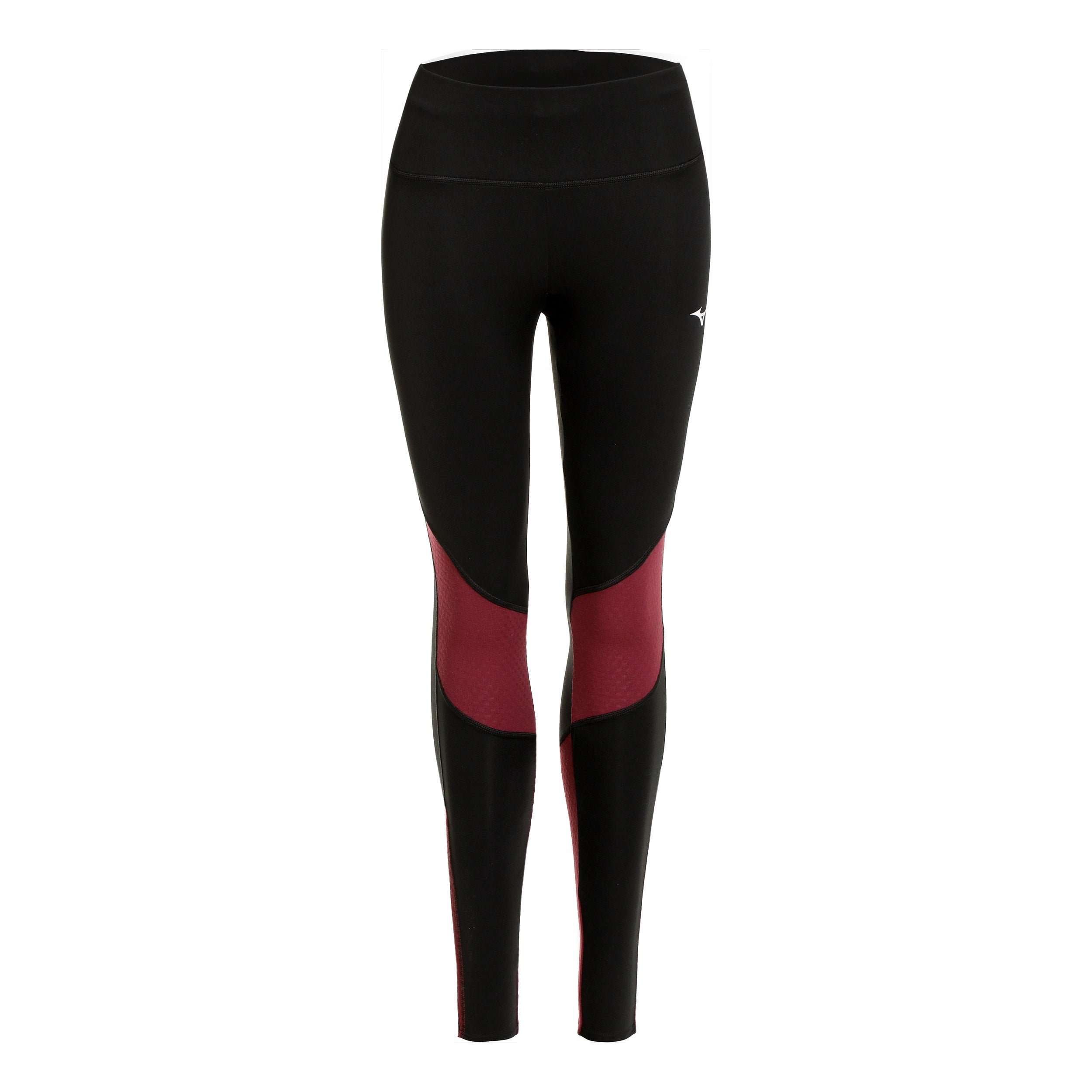 Mizuno Warmalite Hardlooplegging Dames-Zwart,Rood