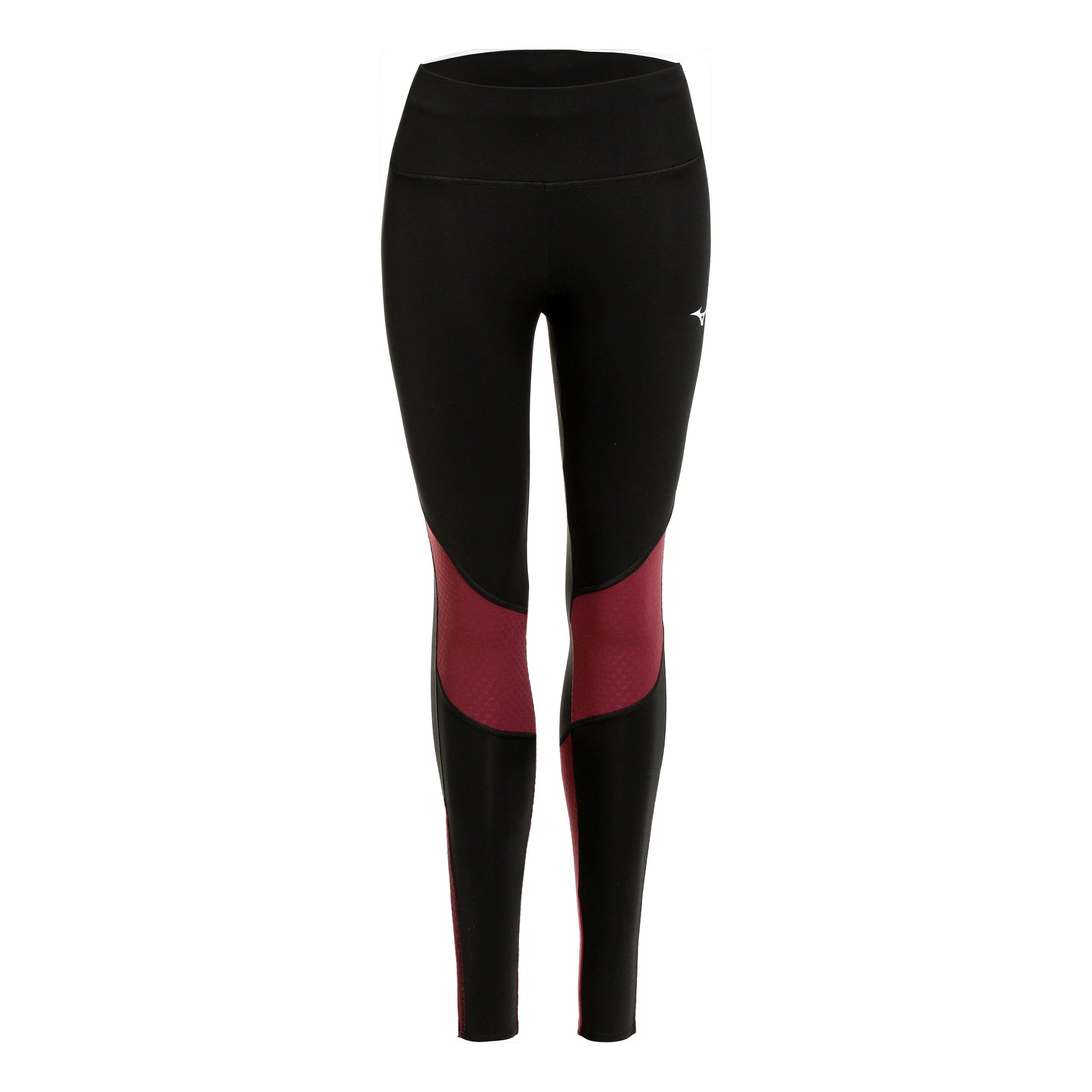 Mizuno Warmalite Hardlooplegging Dames-Zwart,Rood