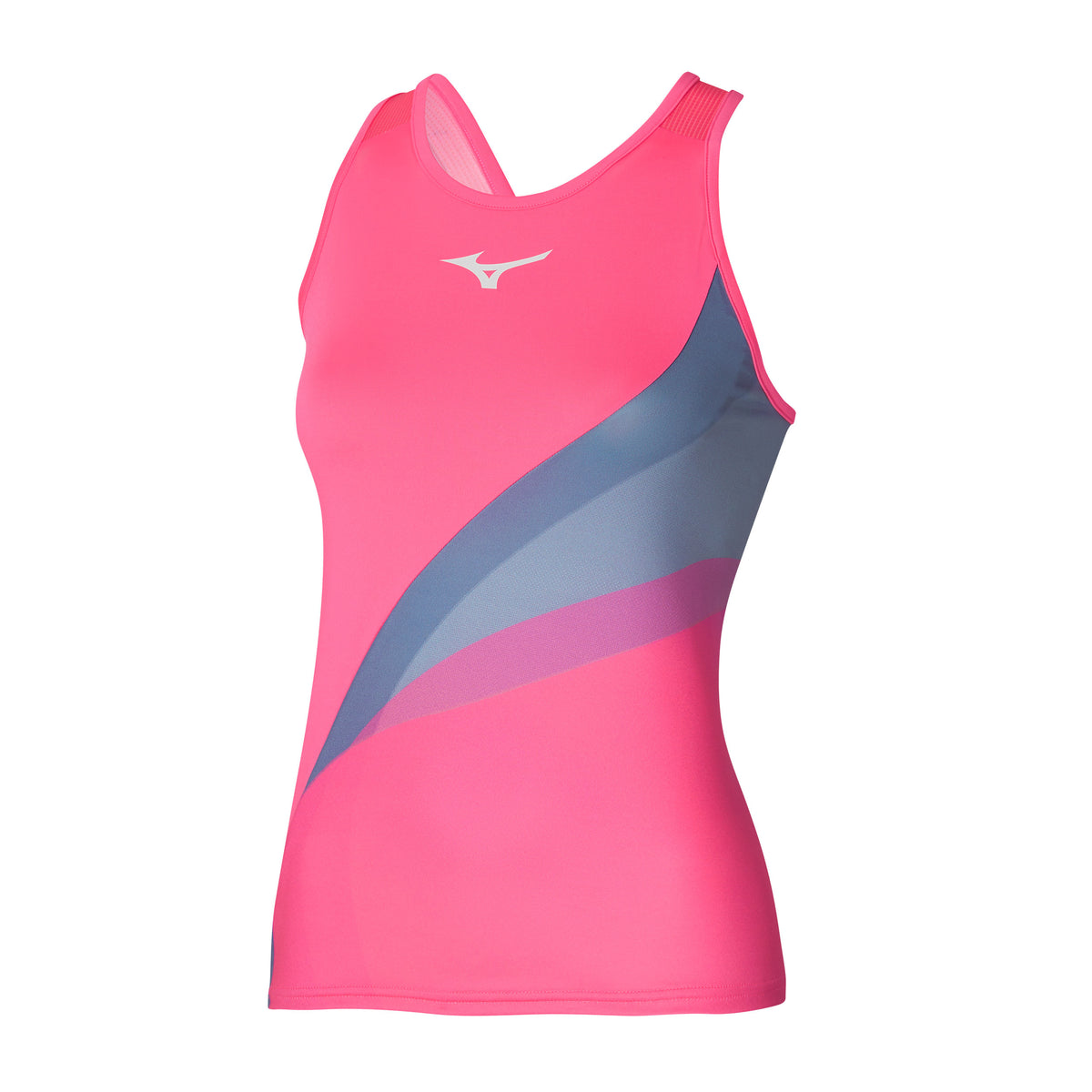 Mizuno Release Printed Tanktop Dames - pink, veelkleurig