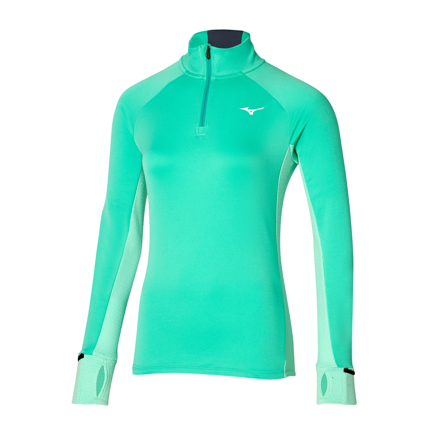 Mizuno Warmalite Half-Zip Topje hardlopen Dames - turkoois,