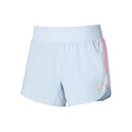 2in1 4.5 Hardloopshorts Dames - lichtblauw,
