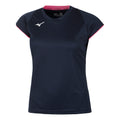 Core T-shirt Dames - donkerblauw, roze