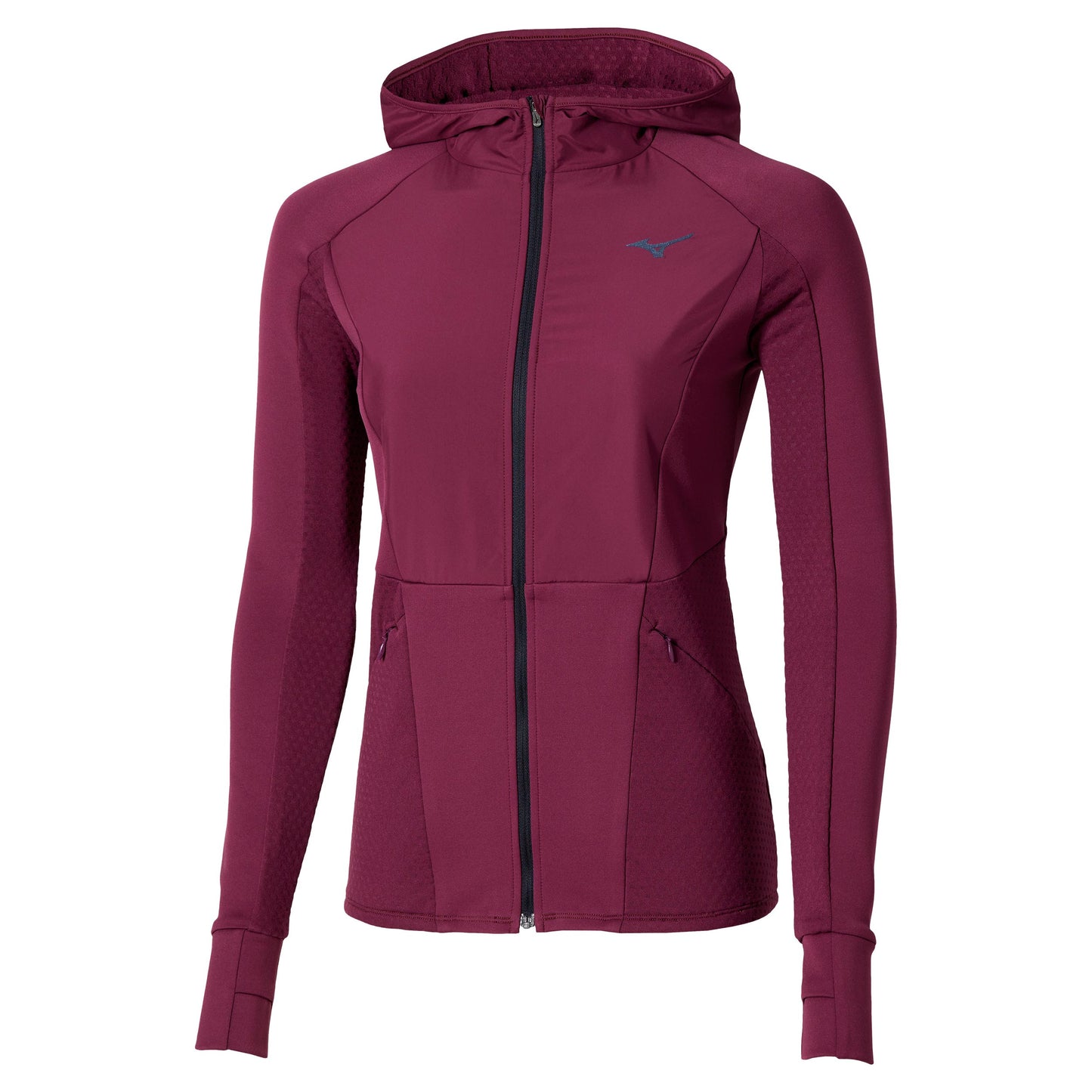 Mizuno Active Warmalite Hybrid Full Zip Hardloopshirt Dames-Paars