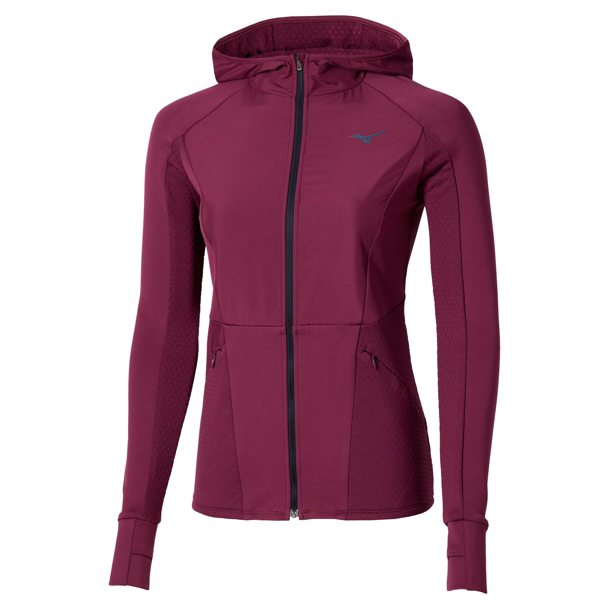 Mizuno Active Warmalite Hybrid Full Zip Hardloopshirt Dames-Paars