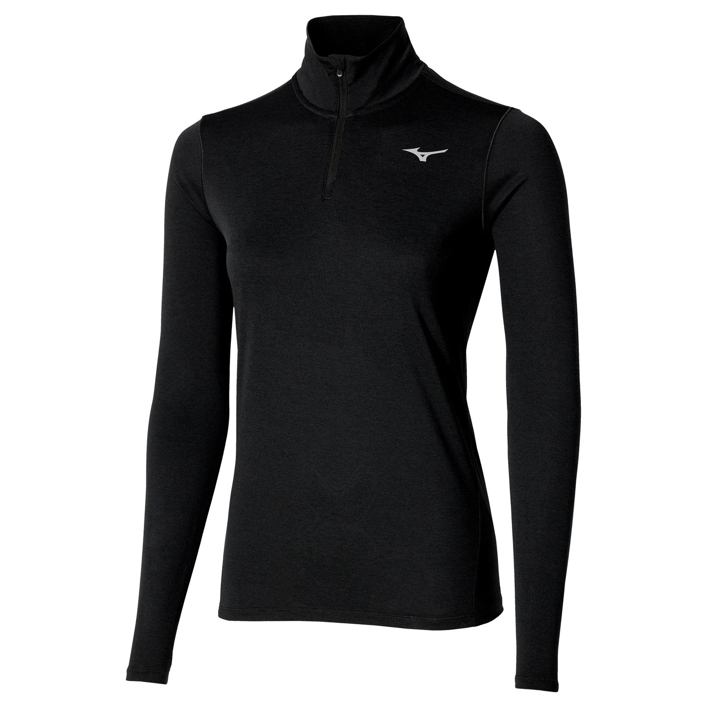 Mizuno Core Impulse Half Zip Hardloopshirt Dames-zwart