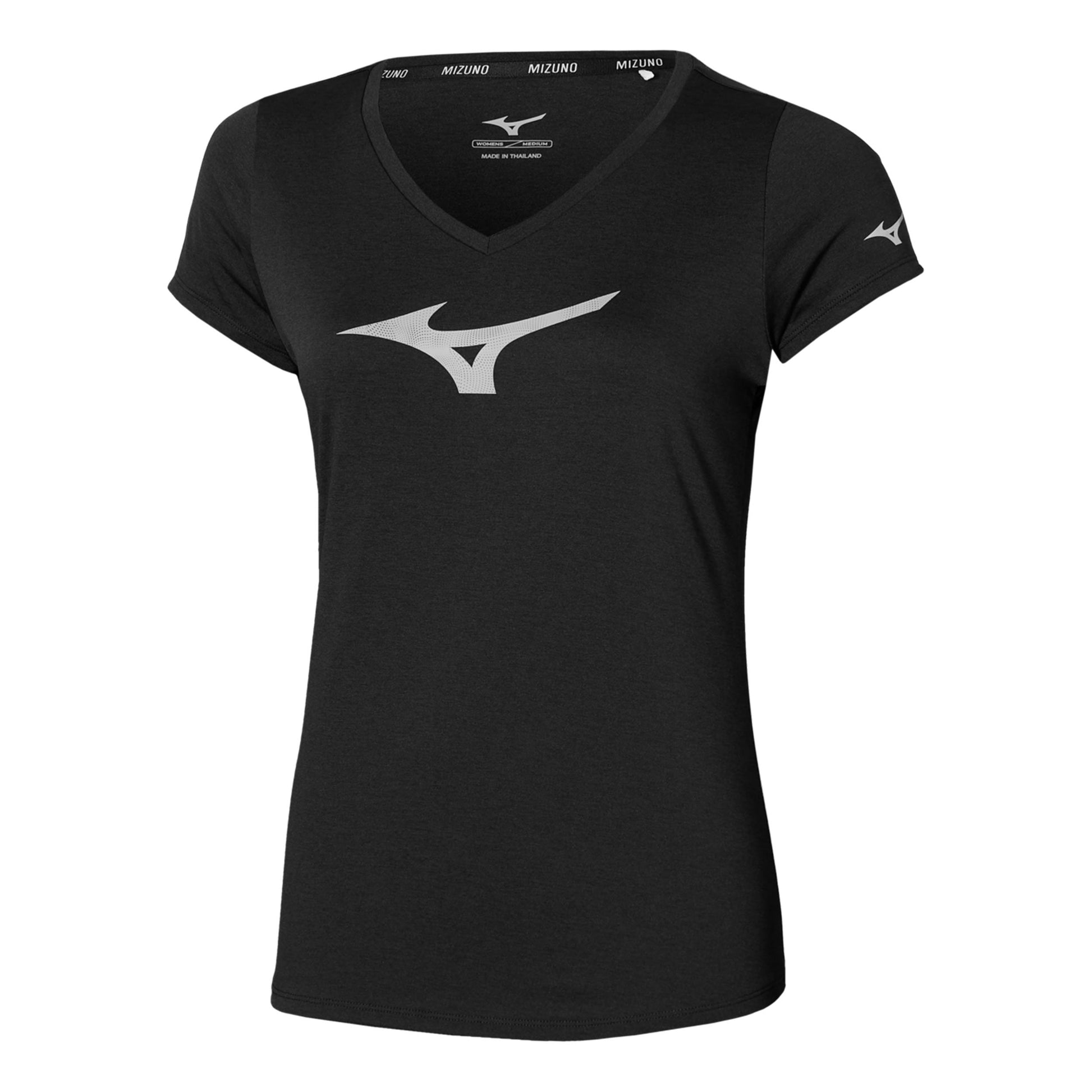 Mizuno Core RB Hardloopshirt Dames-Zwart