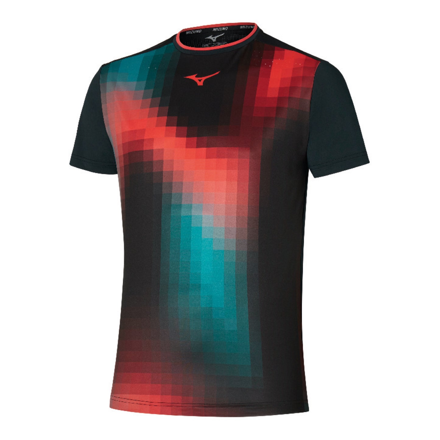 Mizuno Frontier Shadow Graphic T-shirt Heren-Zwart,Veelkleurig