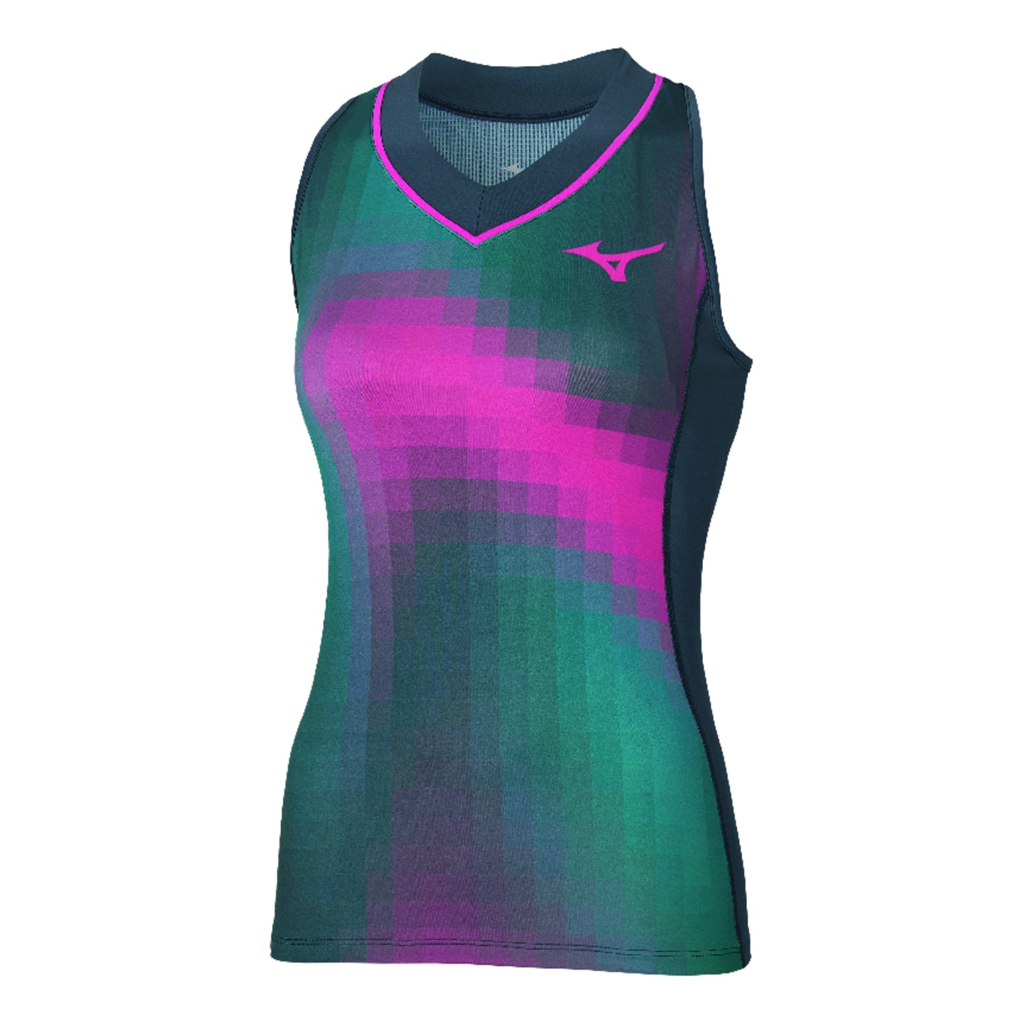 Mizuno Frontier Tanktop Dames-Donkerblauw,Veelkleurig