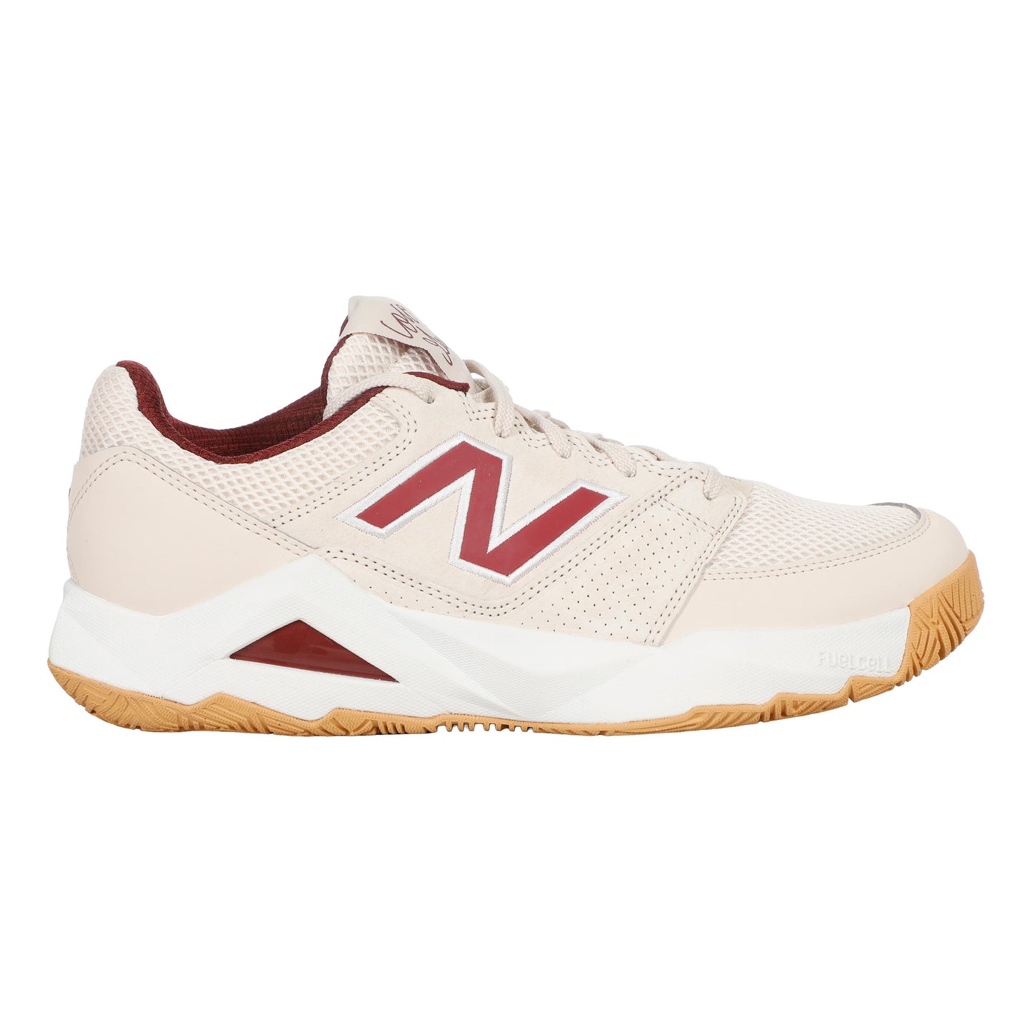 New Balance Coco Del Ray Allcourt Schoen Heren-Wit,Donkerrood