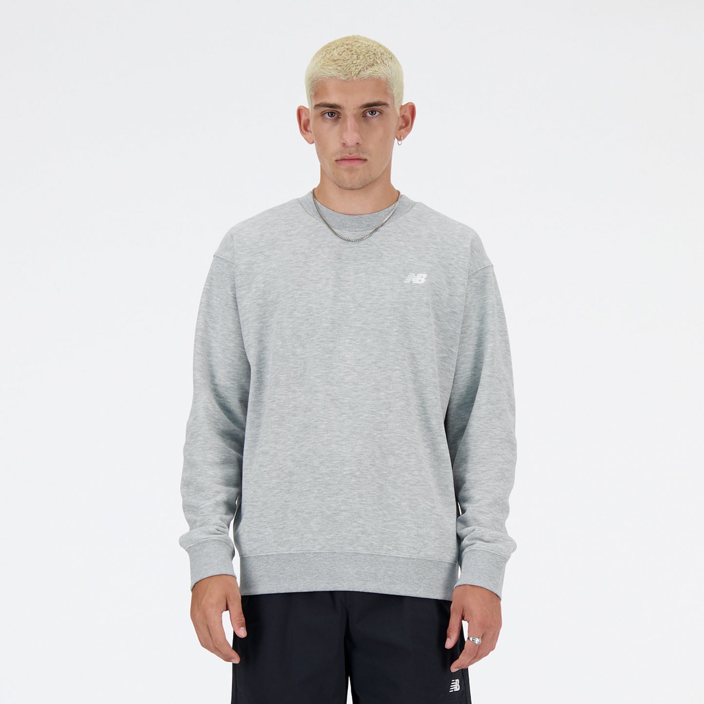 New Balance Essentials French Terry Sweatshirt Heren-Grijs