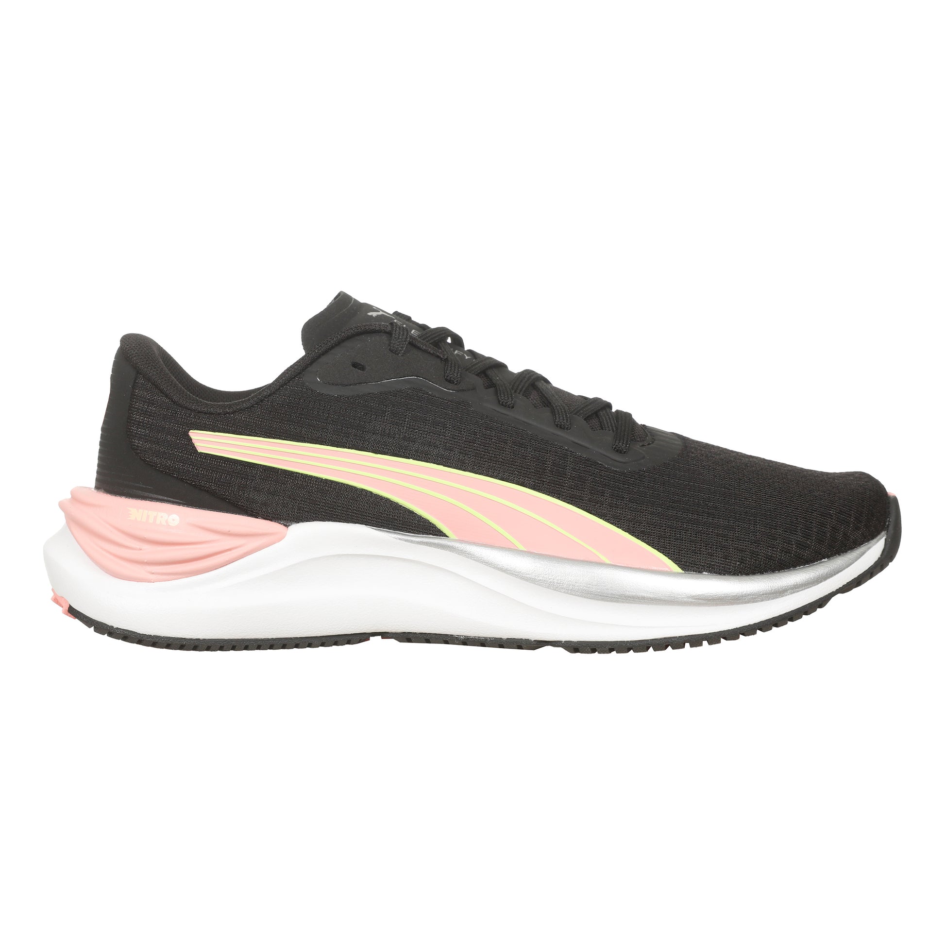 Puma Electrify Nitro 3 Neutrale Schoen Dames-Zwart,Roze