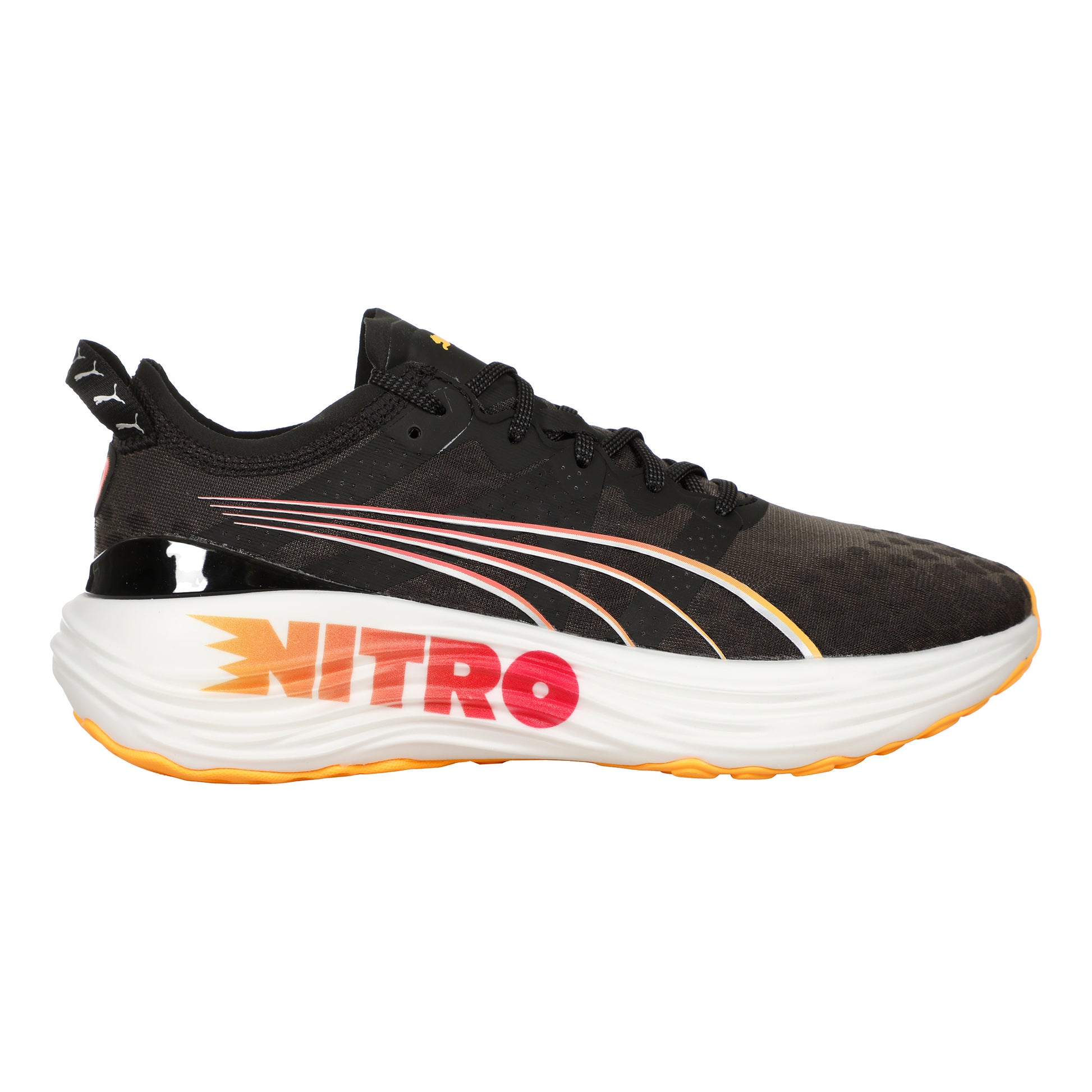 Puma ForeverRun Nitro FF Stabiliteitsschoen Dames-Zwart,Oranje