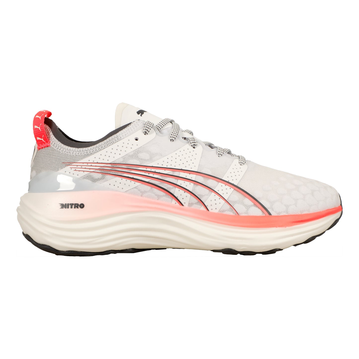 Puma ForeverRun Nitro Stabiliteitsschoen Dames-Wit,Rood