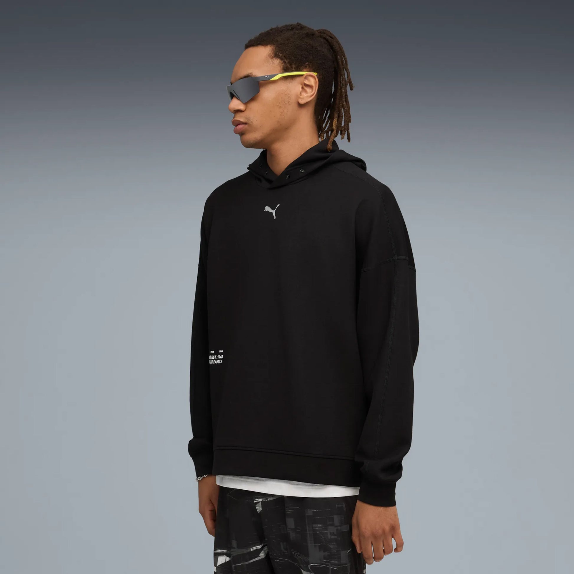 Puma Run Club Sweater Met Capuchon-Zwart