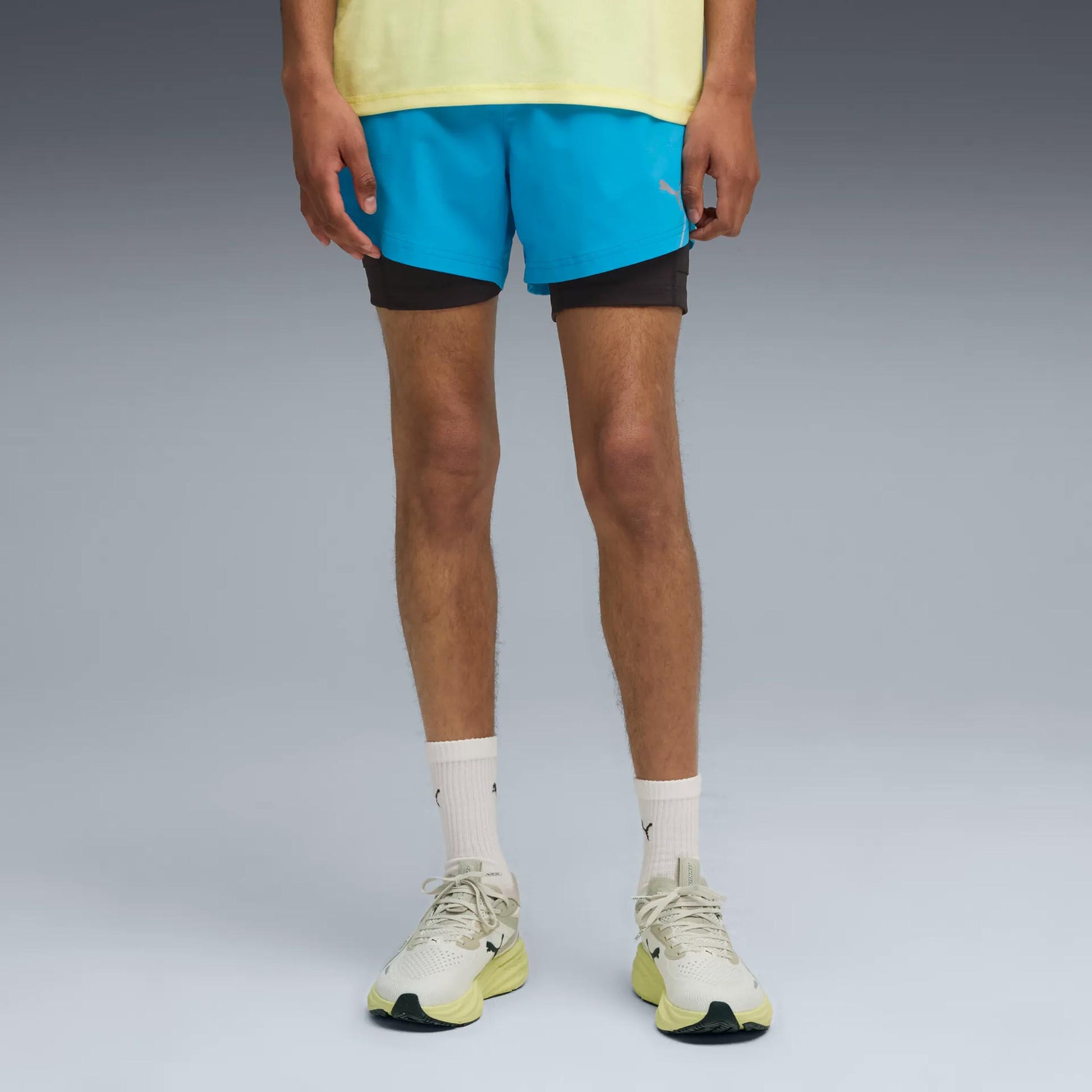 Puma Ultraweave 2in1 5in Hardloopshorts Heren-Blauw