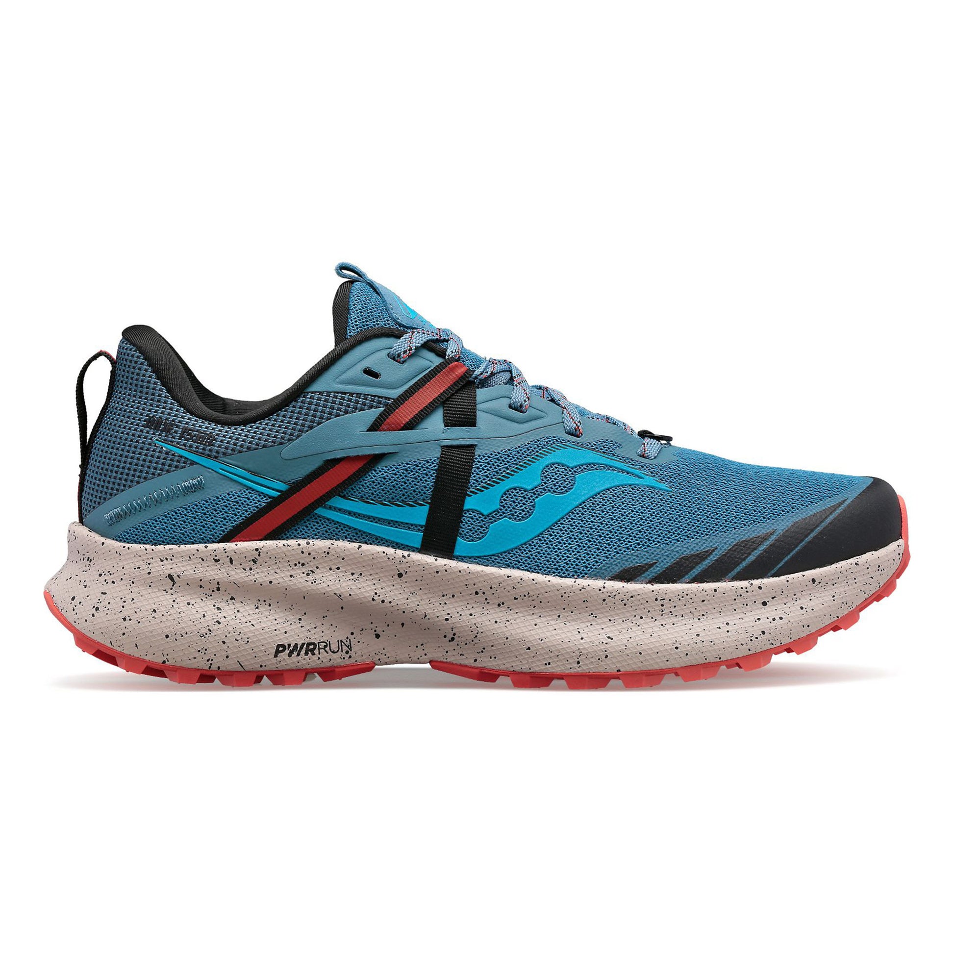 Saucony Ride 15 TR Trailschoen Dames-Blauw,Zwart