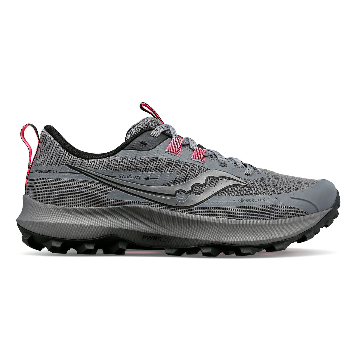 Saucony Peregrine 13 Gtx Trailschoen Dames - grijs, zwart